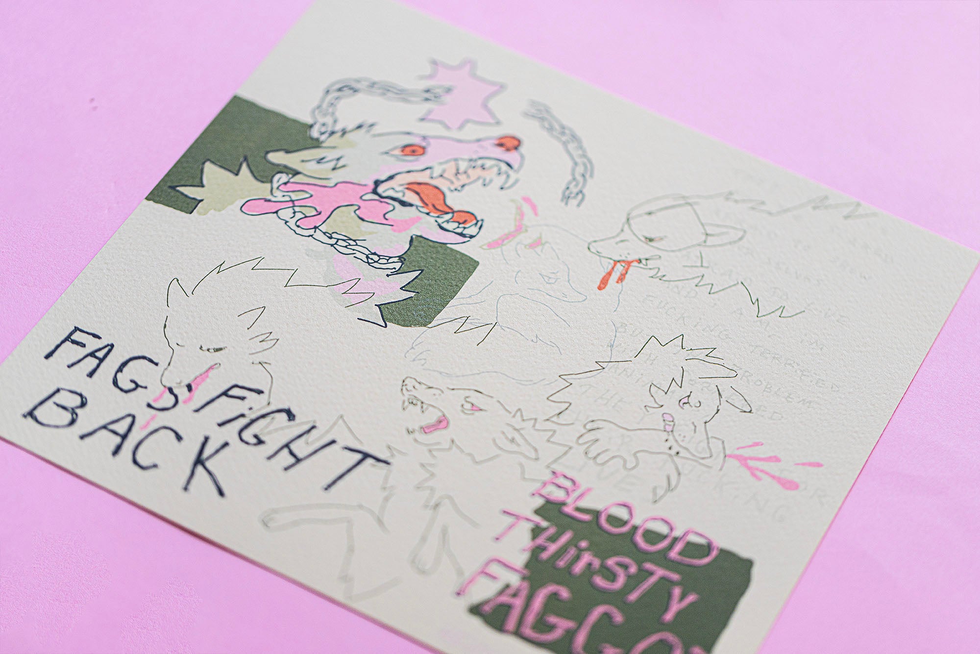 F@GS FIGHT BACK Print