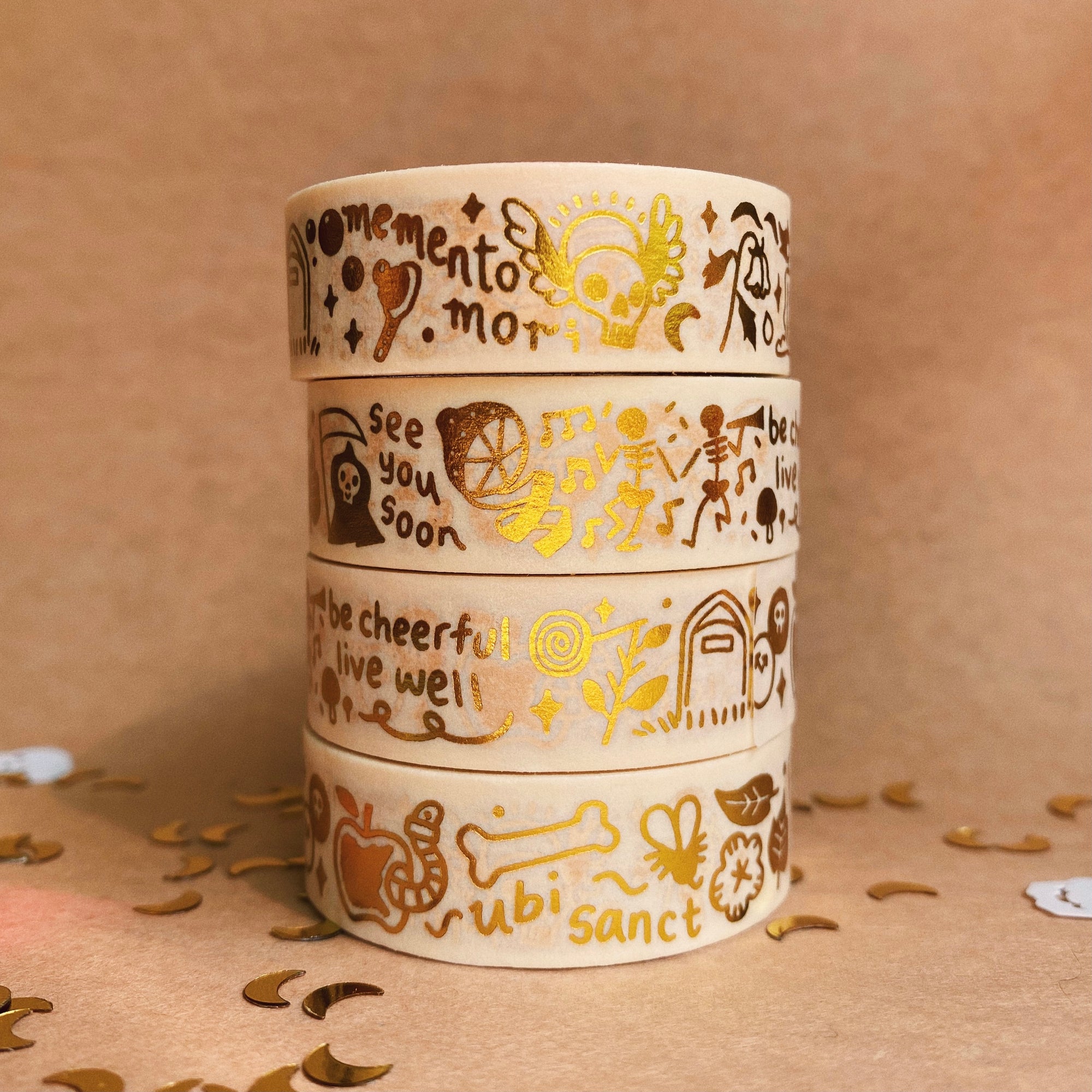 Memento Mori Gold Foil Washi