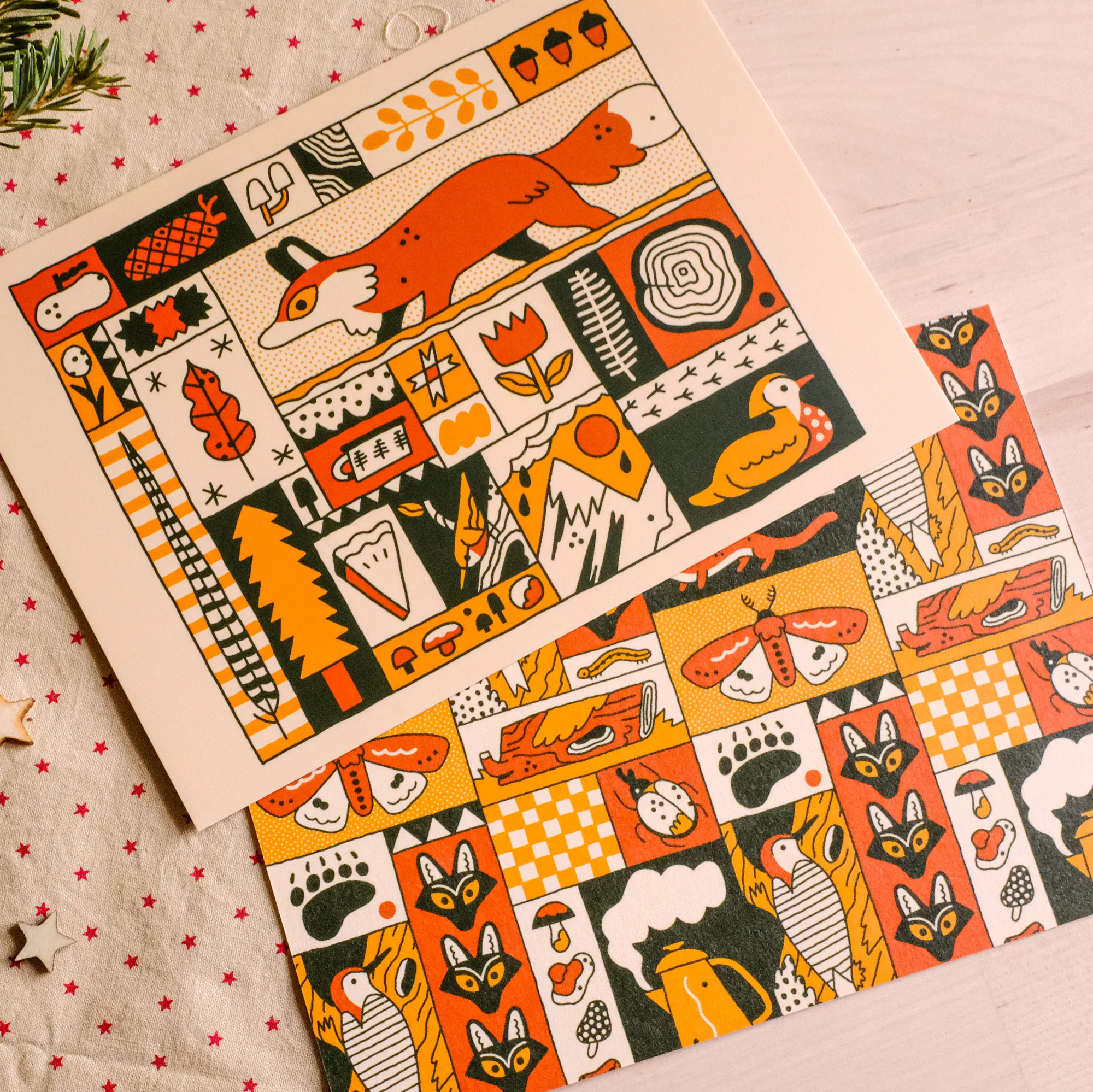 Autumnal Quilt Mini Print
