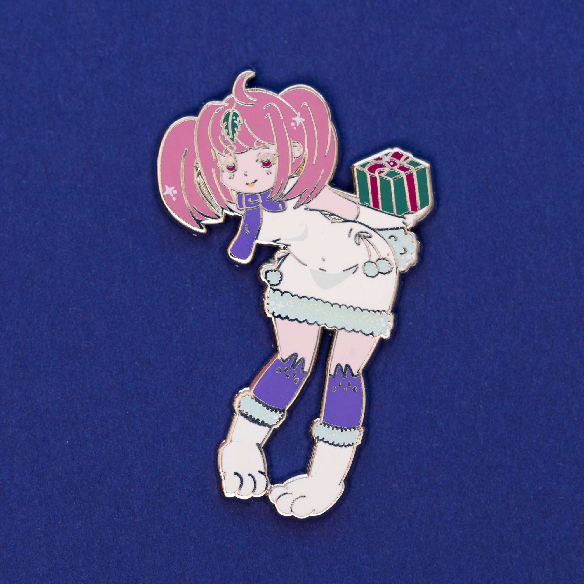 Snow Bunny Enamel Pin