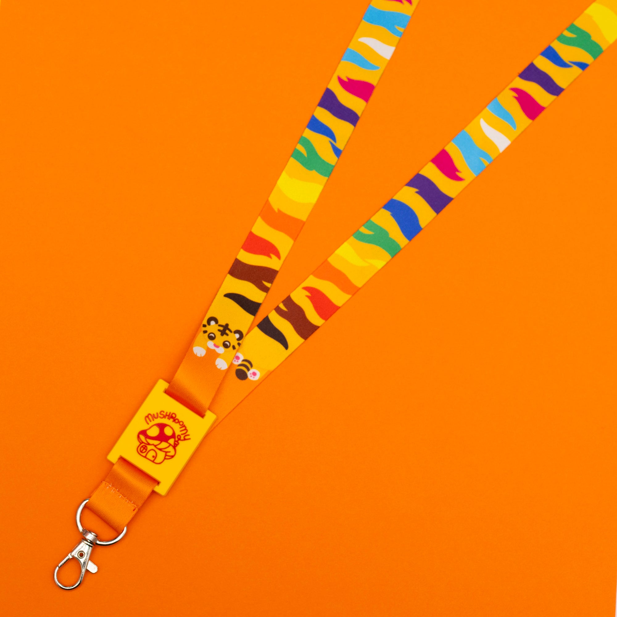 Rainbow Pride Tiger Lanyard