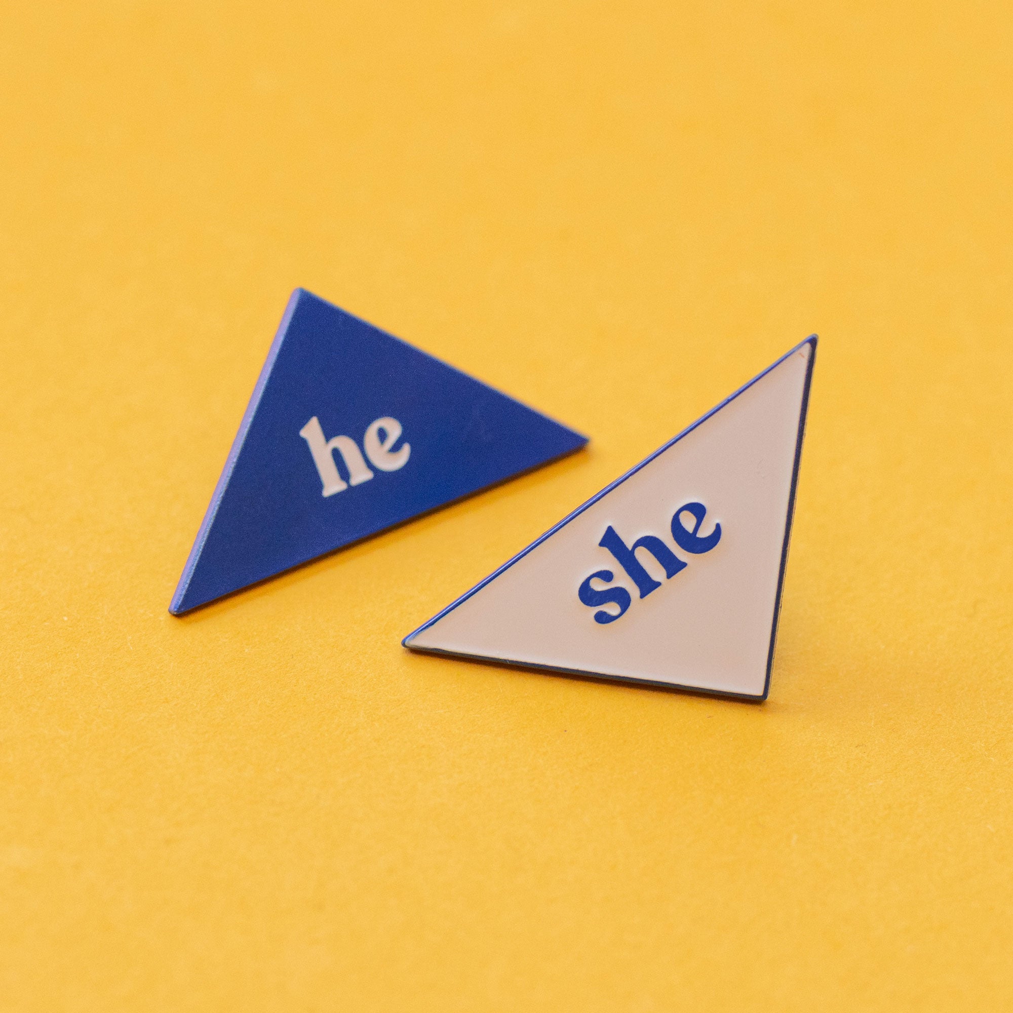 She - Pronouns Combo Enamel Pins - Blue - Part 2