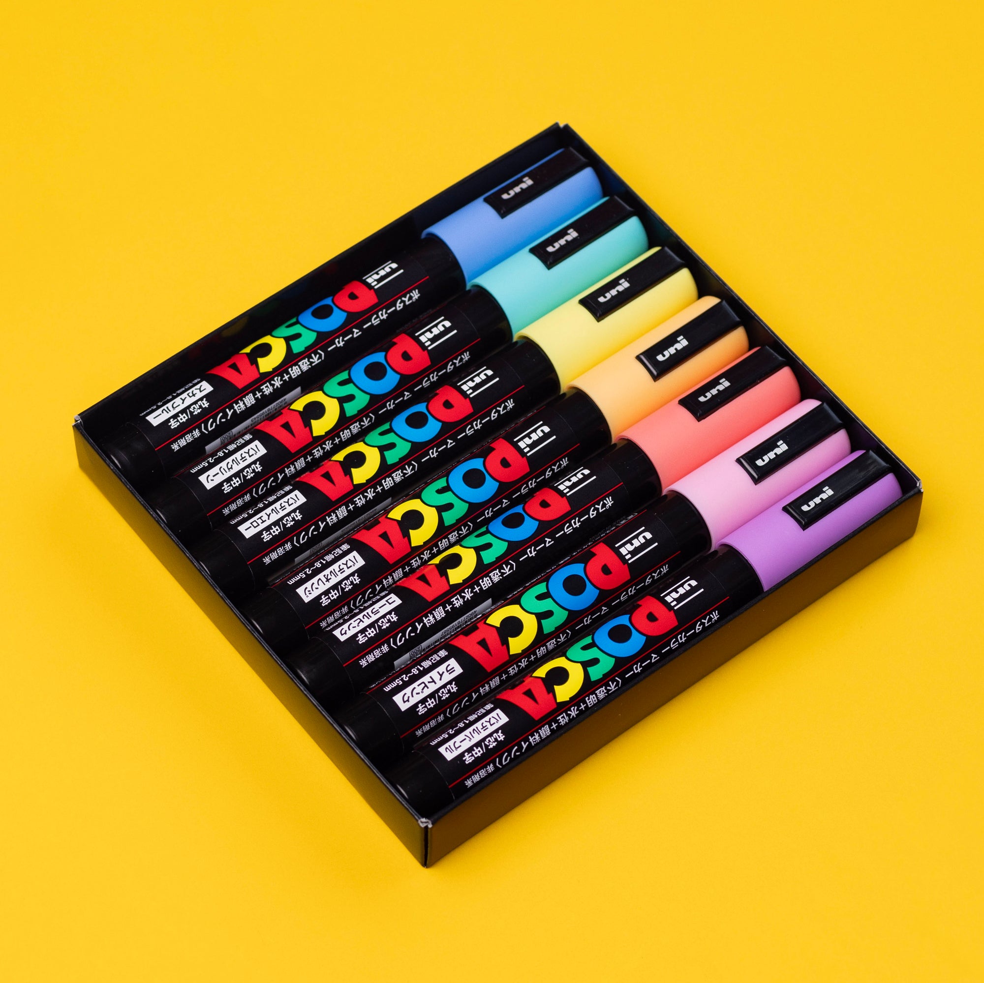 POSCA 5M Pastel Paint Markers - 7 Set