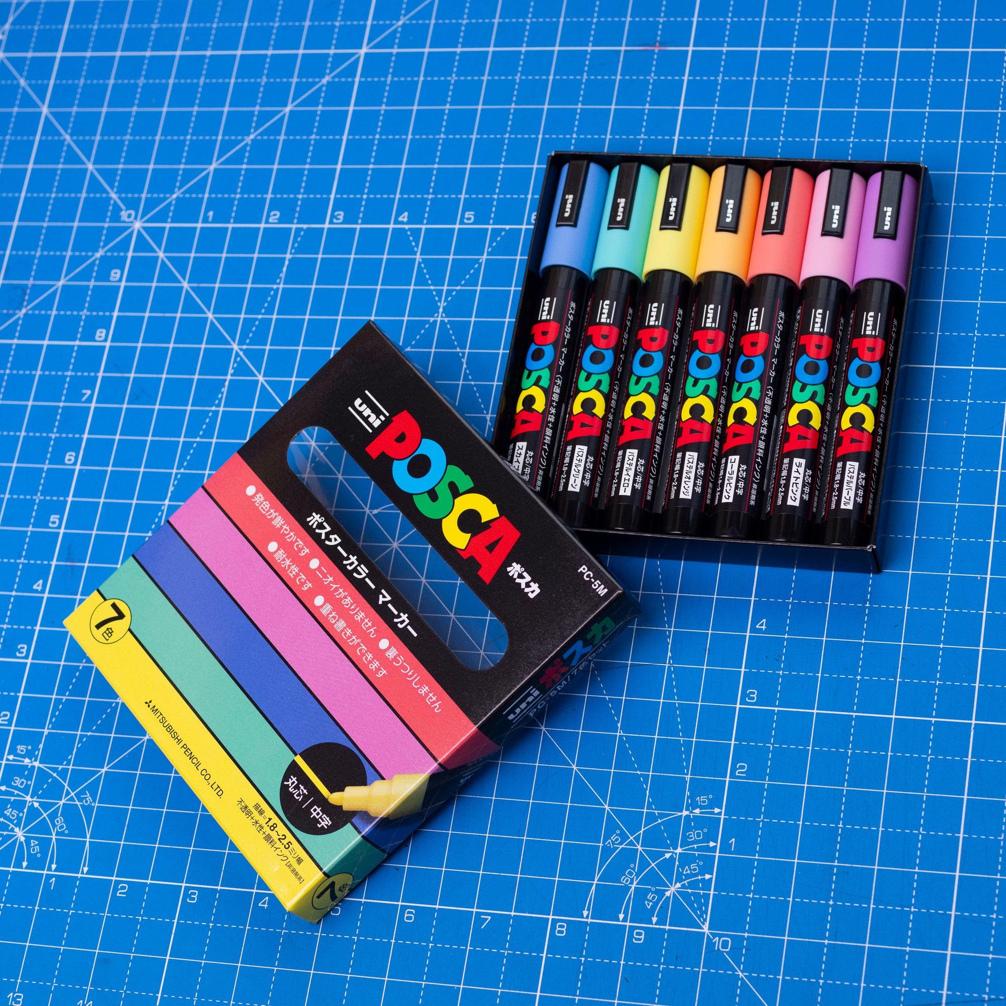 POSCA 5M Pastel Paint Markers - 7 Set