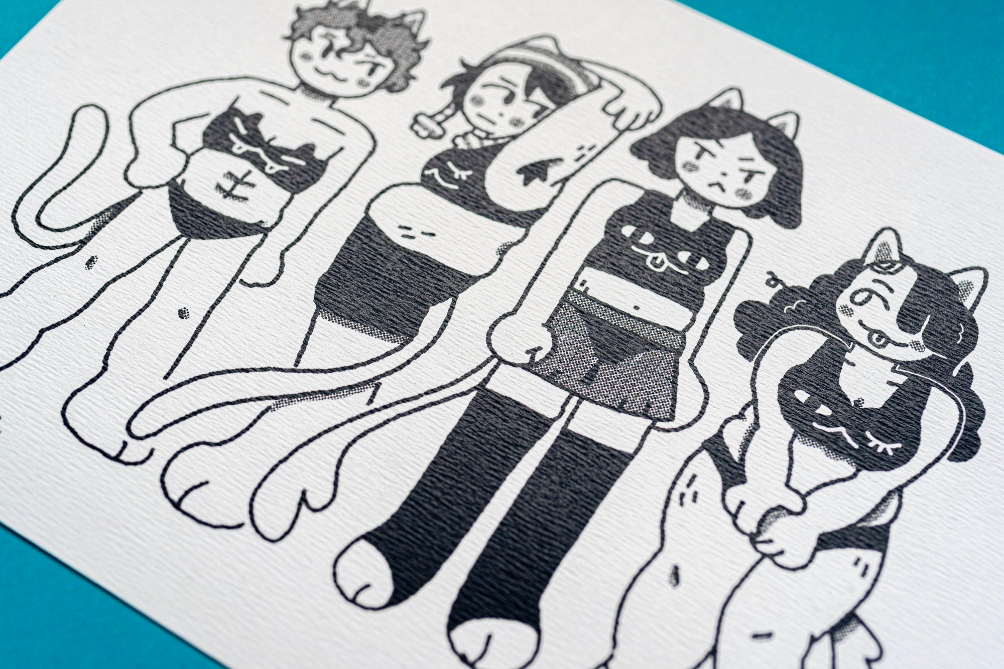 Cat Girls Print