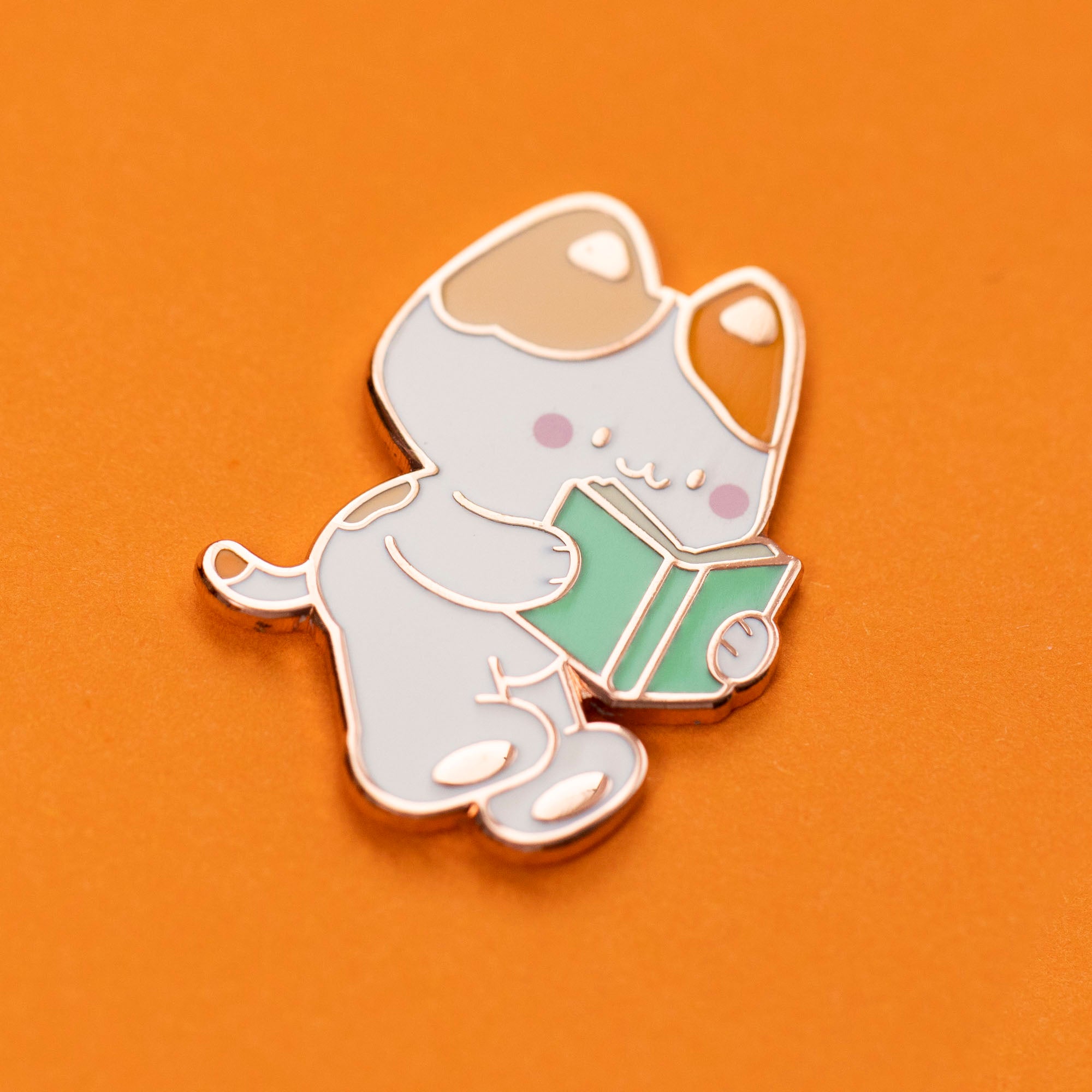 The Reader Enamel Pin