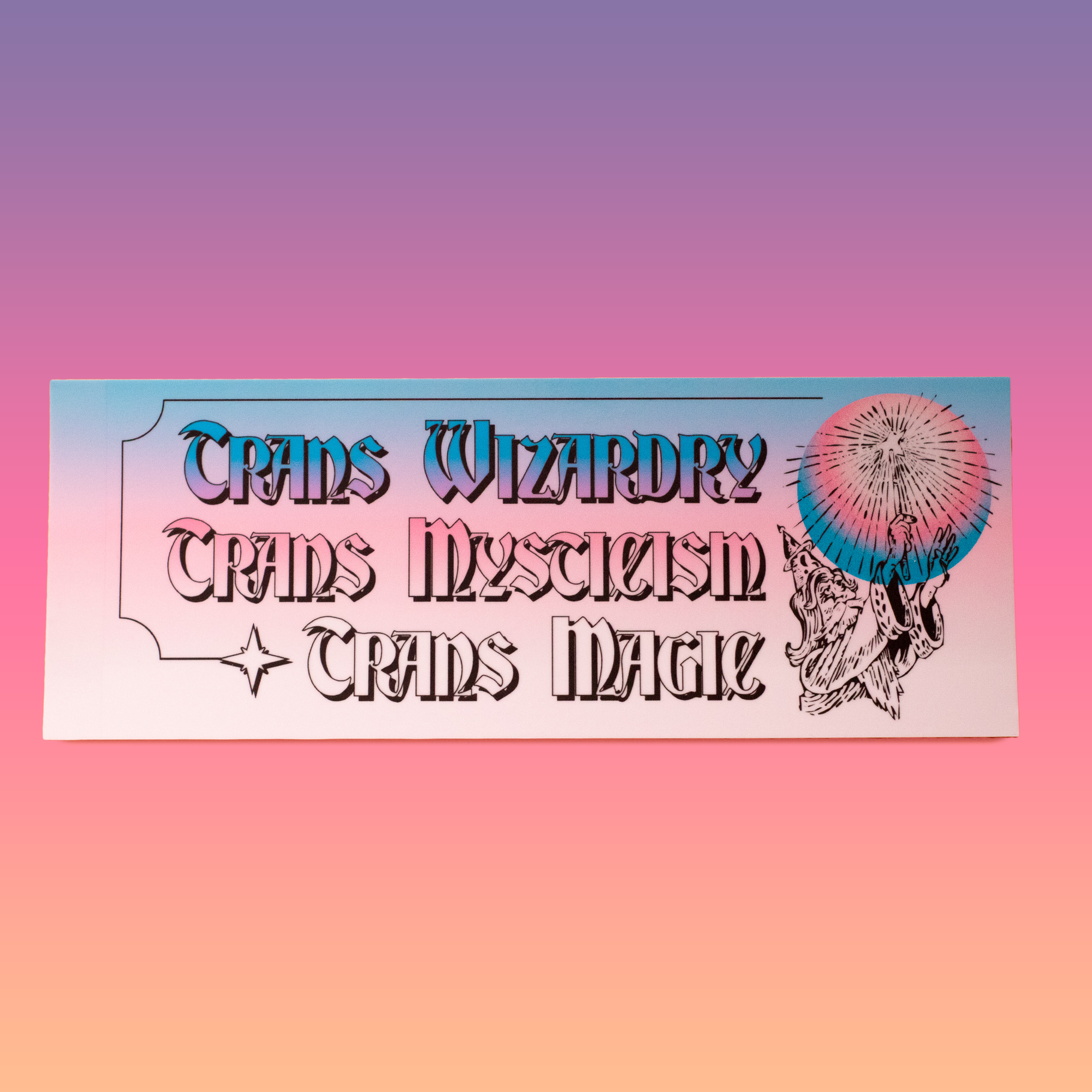 Trans Wizardry Bumper Sticker