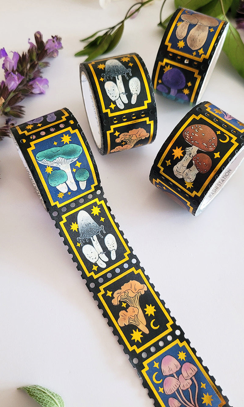 Mushroom Stamps Washi Tape