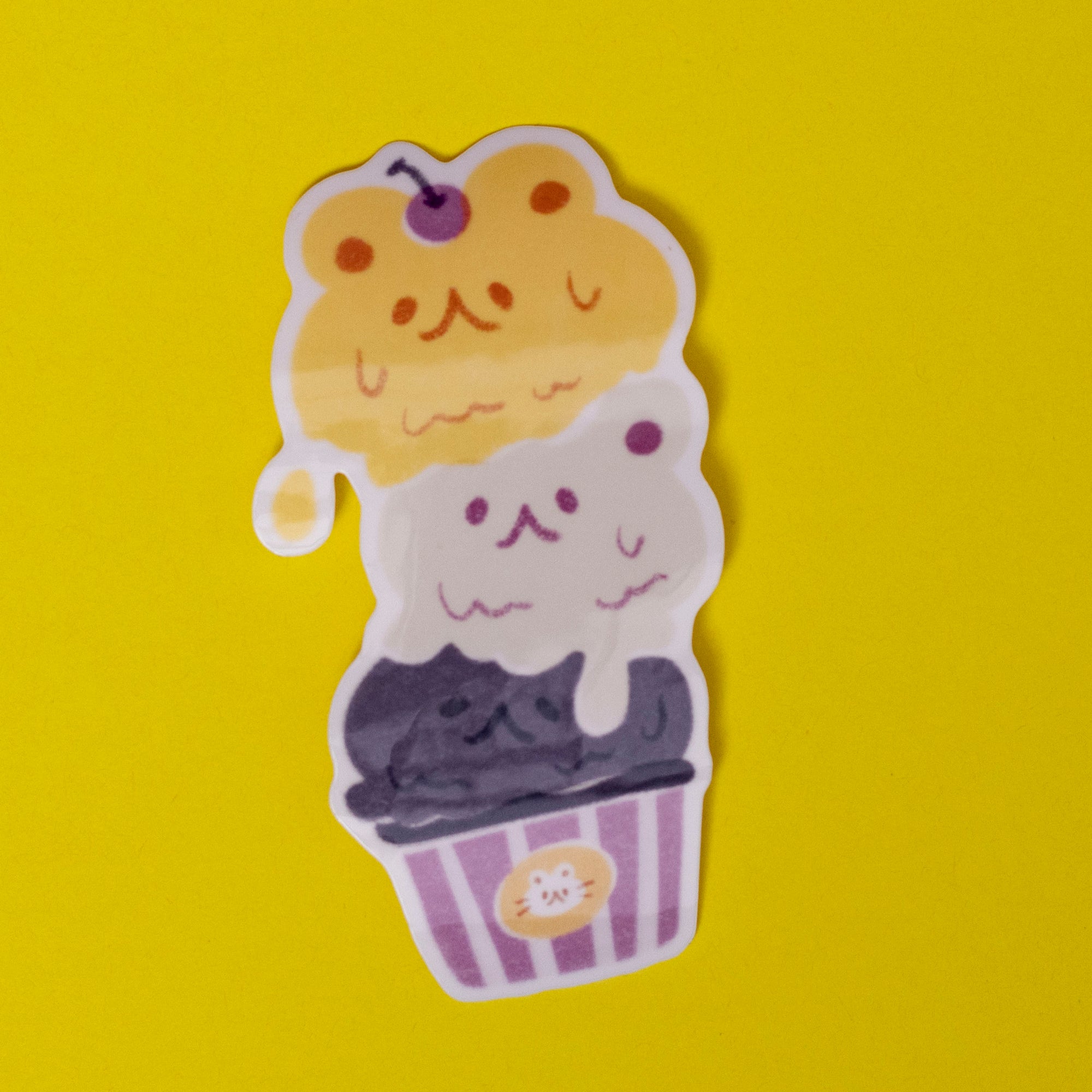 Subtle Pride Ice Cream Stickers