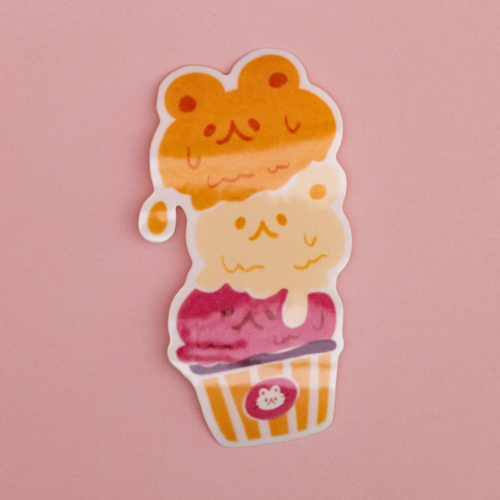 Subtle Pride Ice Cream Stickers