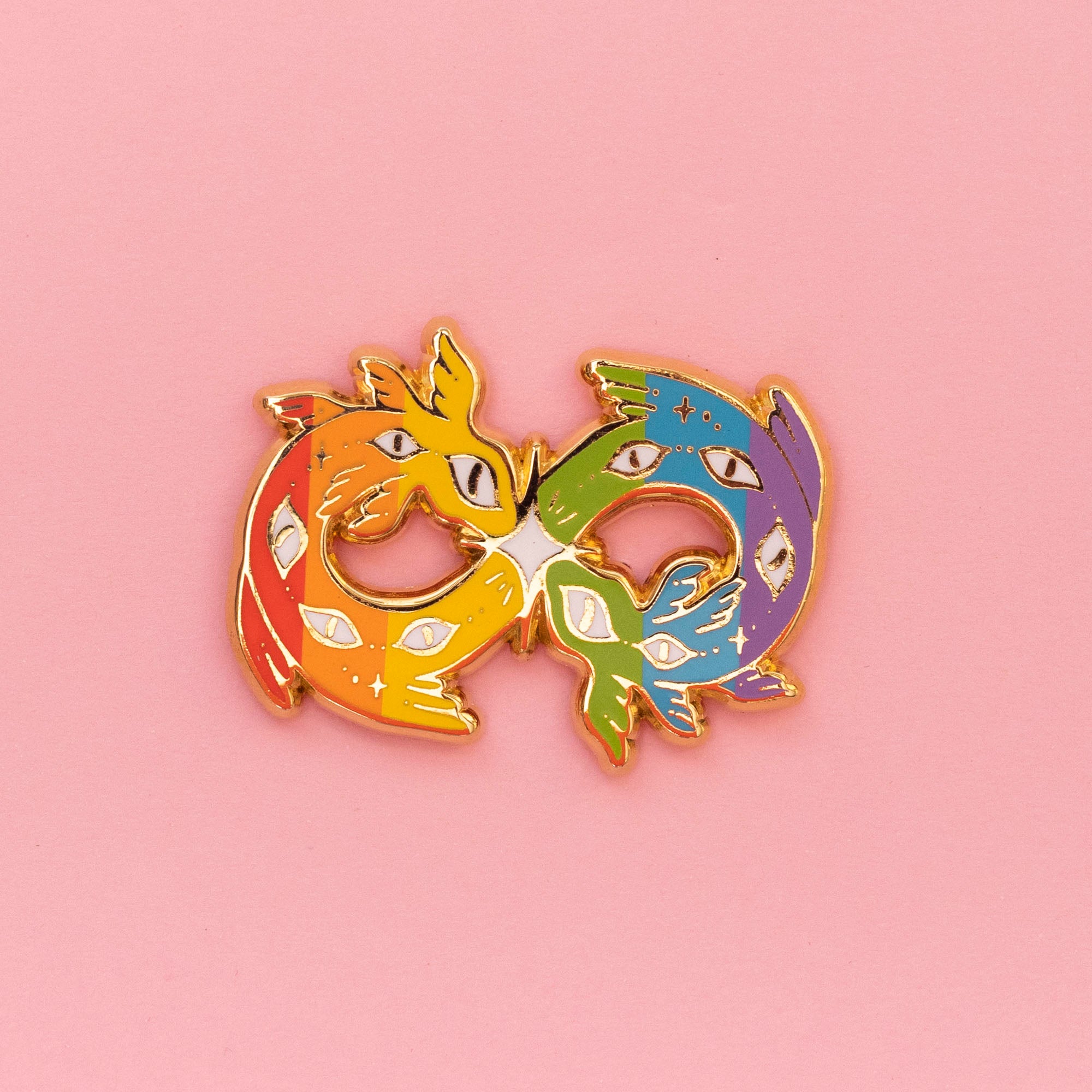 Angel of the Rainbow Infinite - Autism Awareness Pin