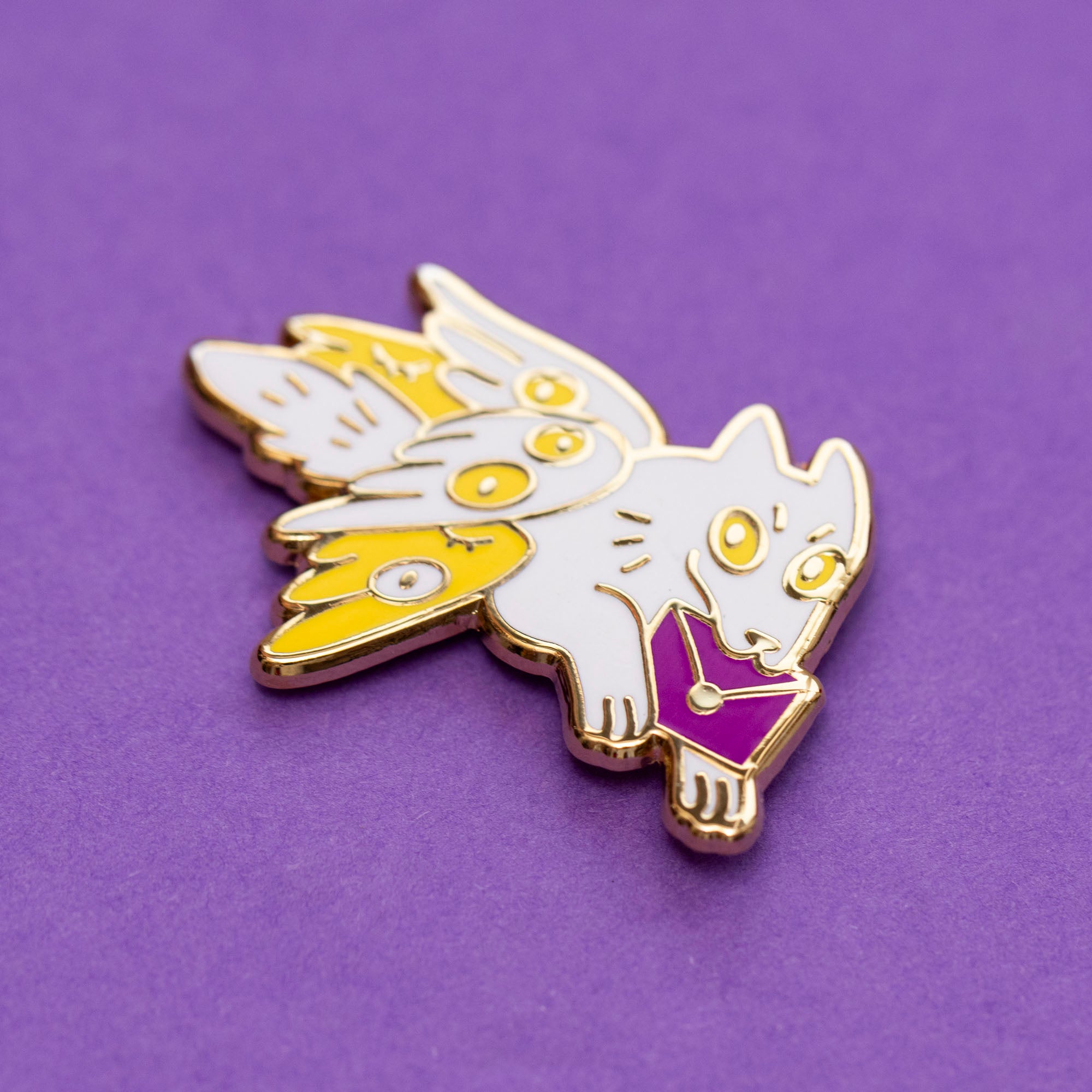 Mini Dog Angel Pin