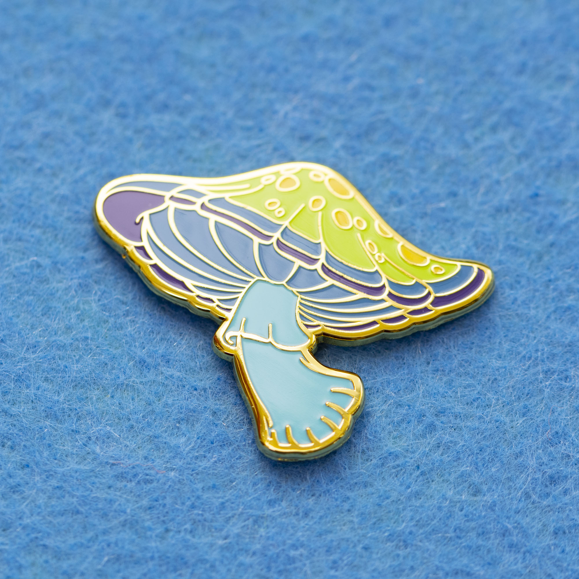 Wylde Flowers Gloaming Mushroom Enamel Pin