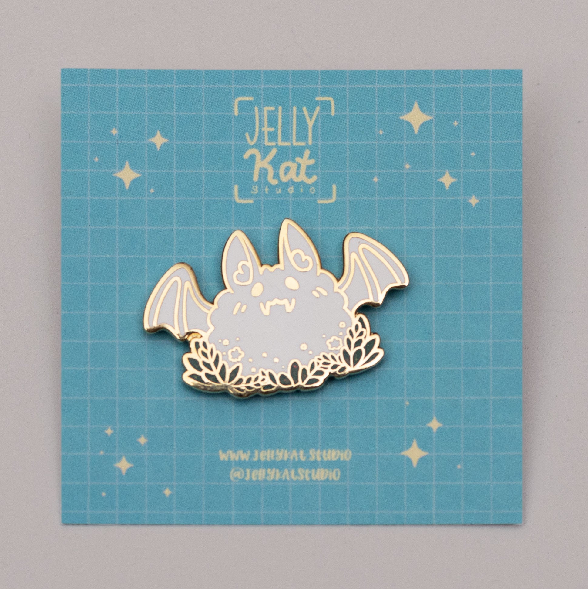 Fluffy Bat Enamel Pin