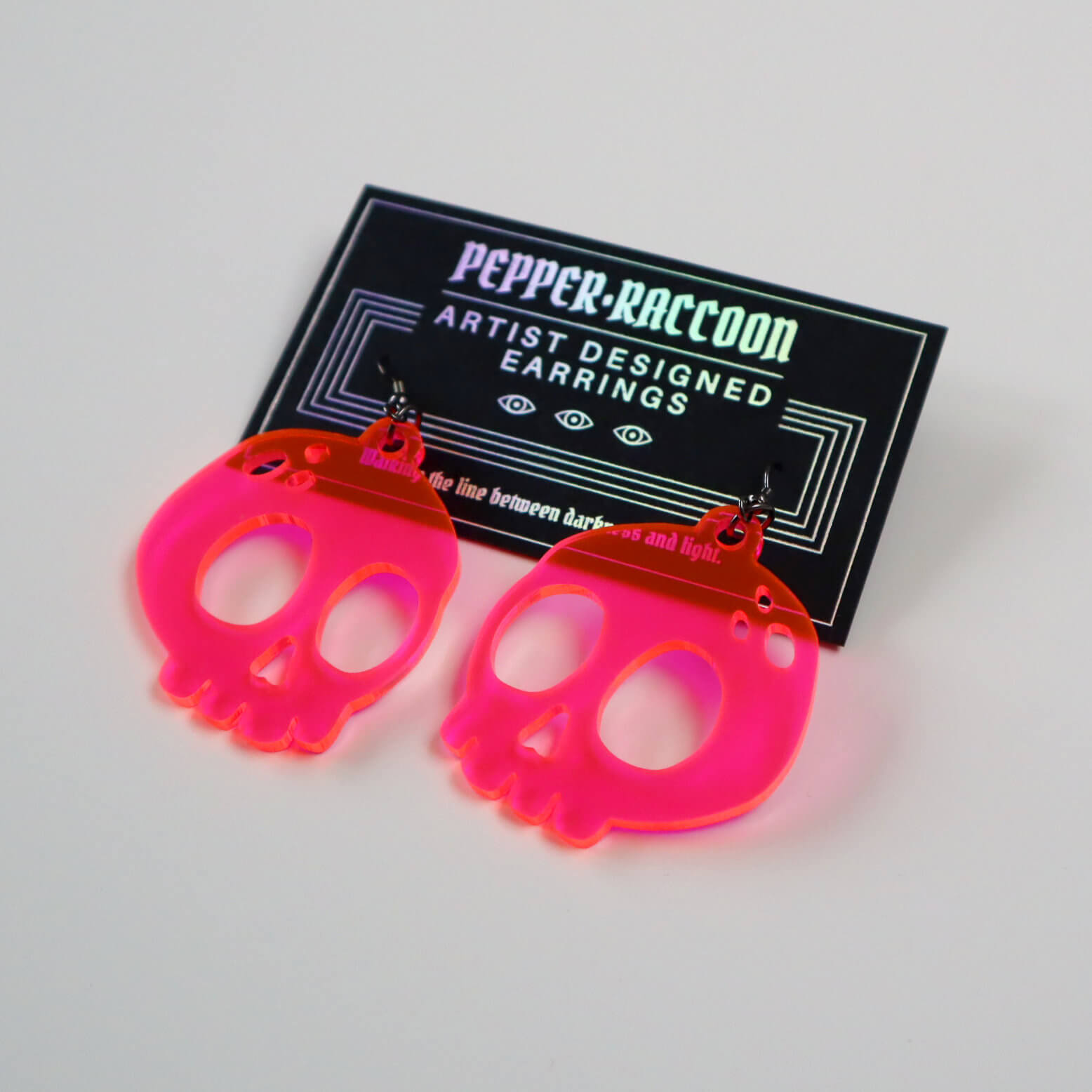 Neon Skulls Earrings