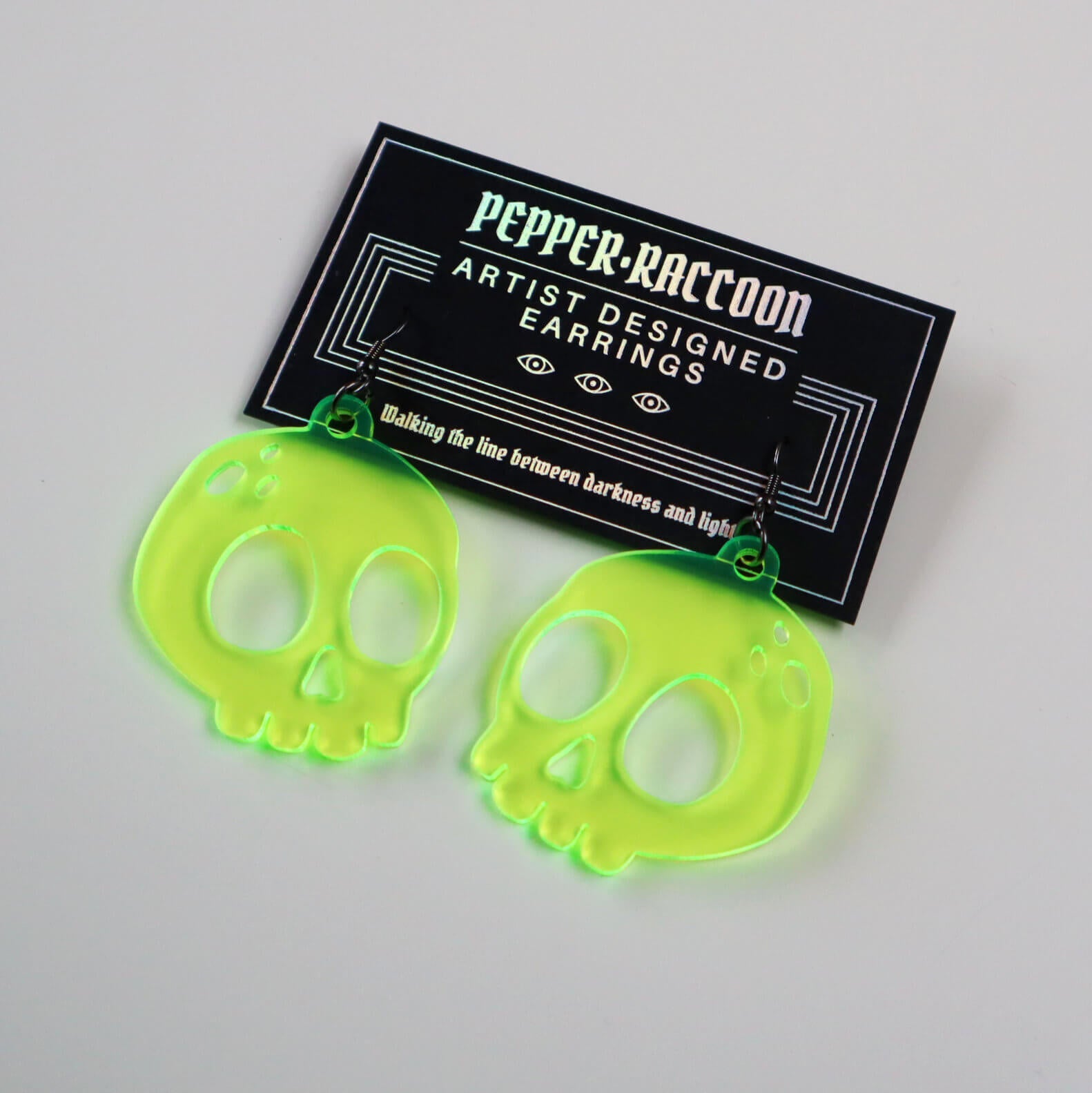 Neon Skulls Earrings