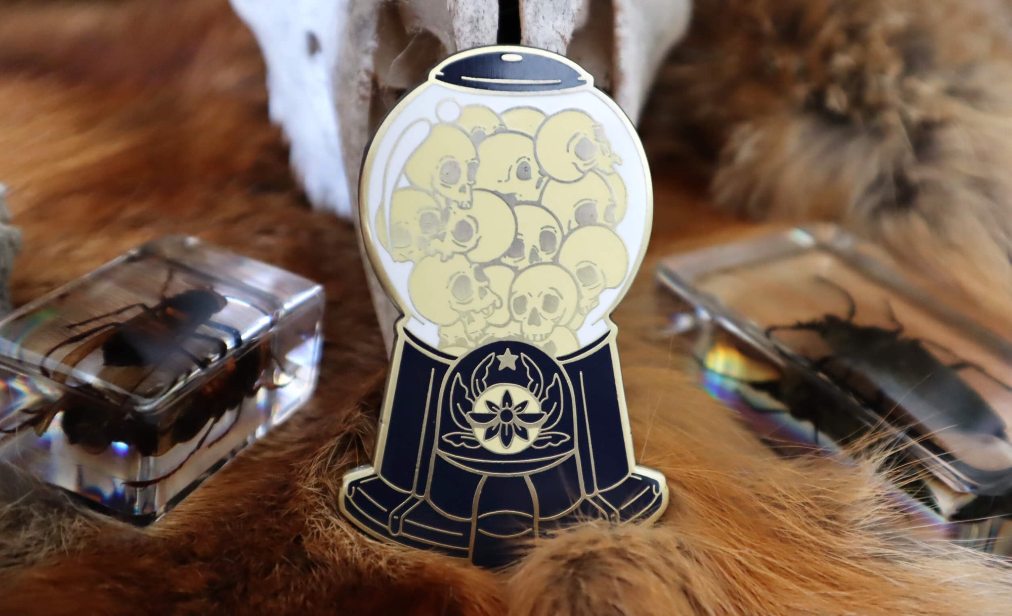 Skull Gumball Machine XL Enamel Pin