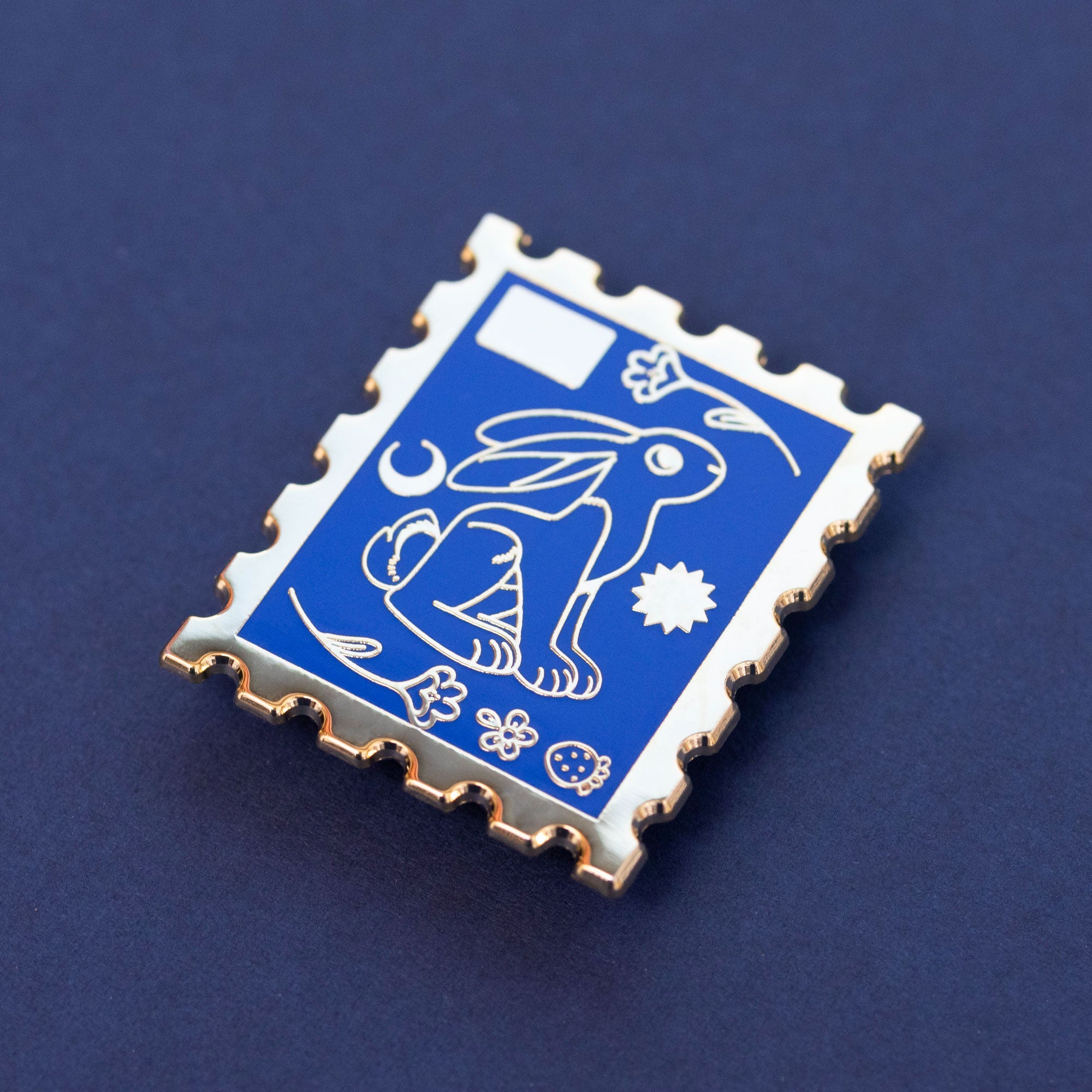 Bunney Stamp Enamel Pin - 3