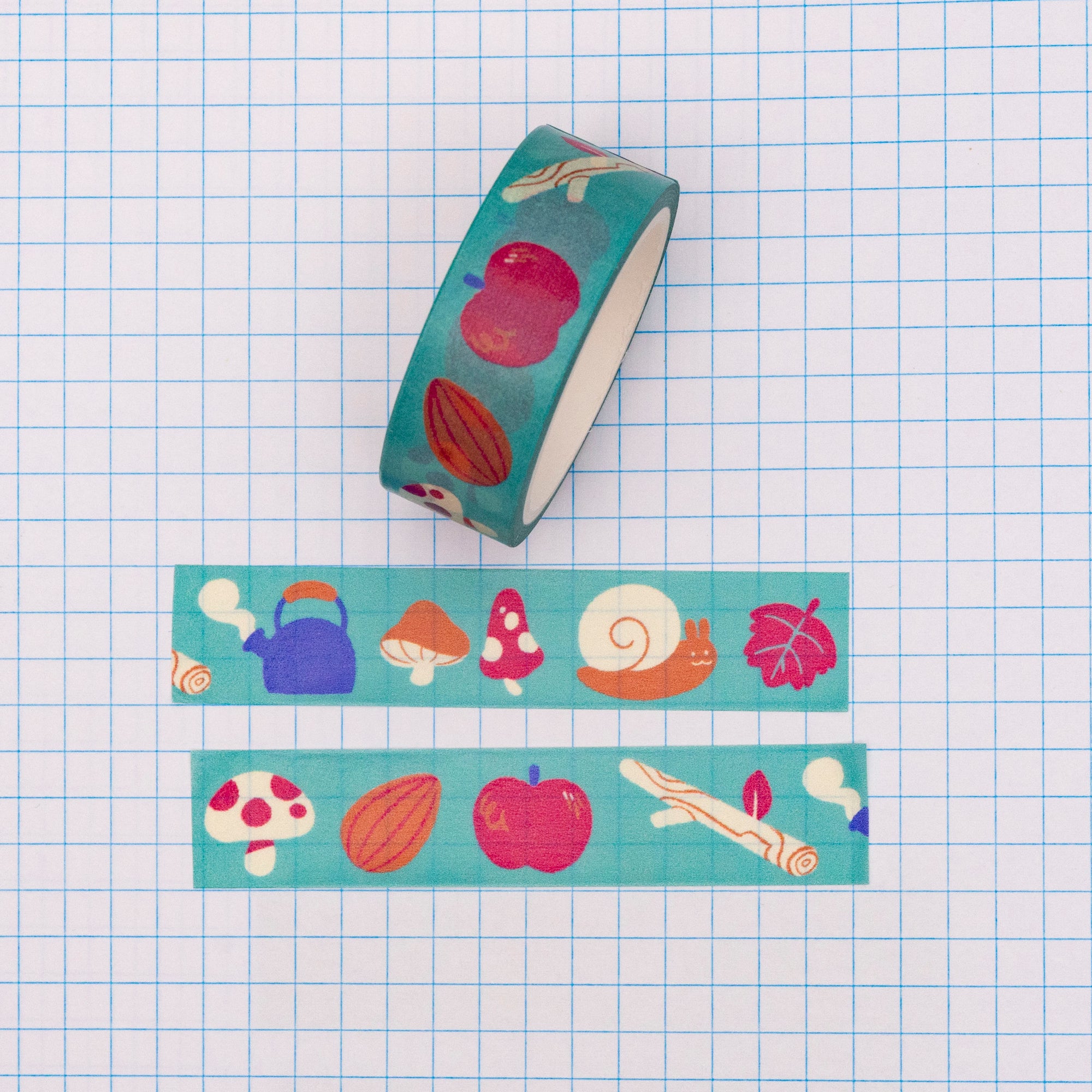 Mushroomy Autumn Woods Washi Tape