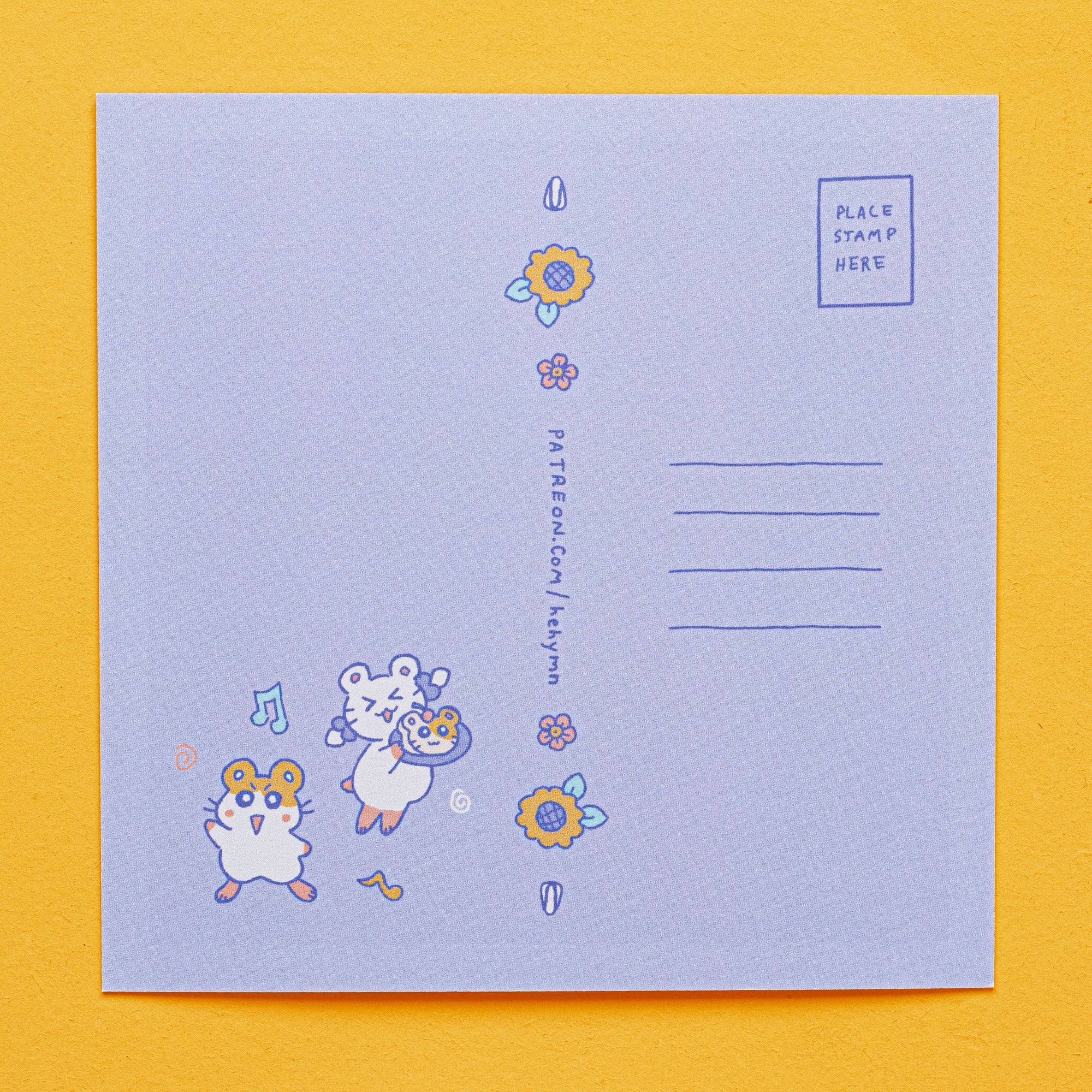 hamster playhouse postcard