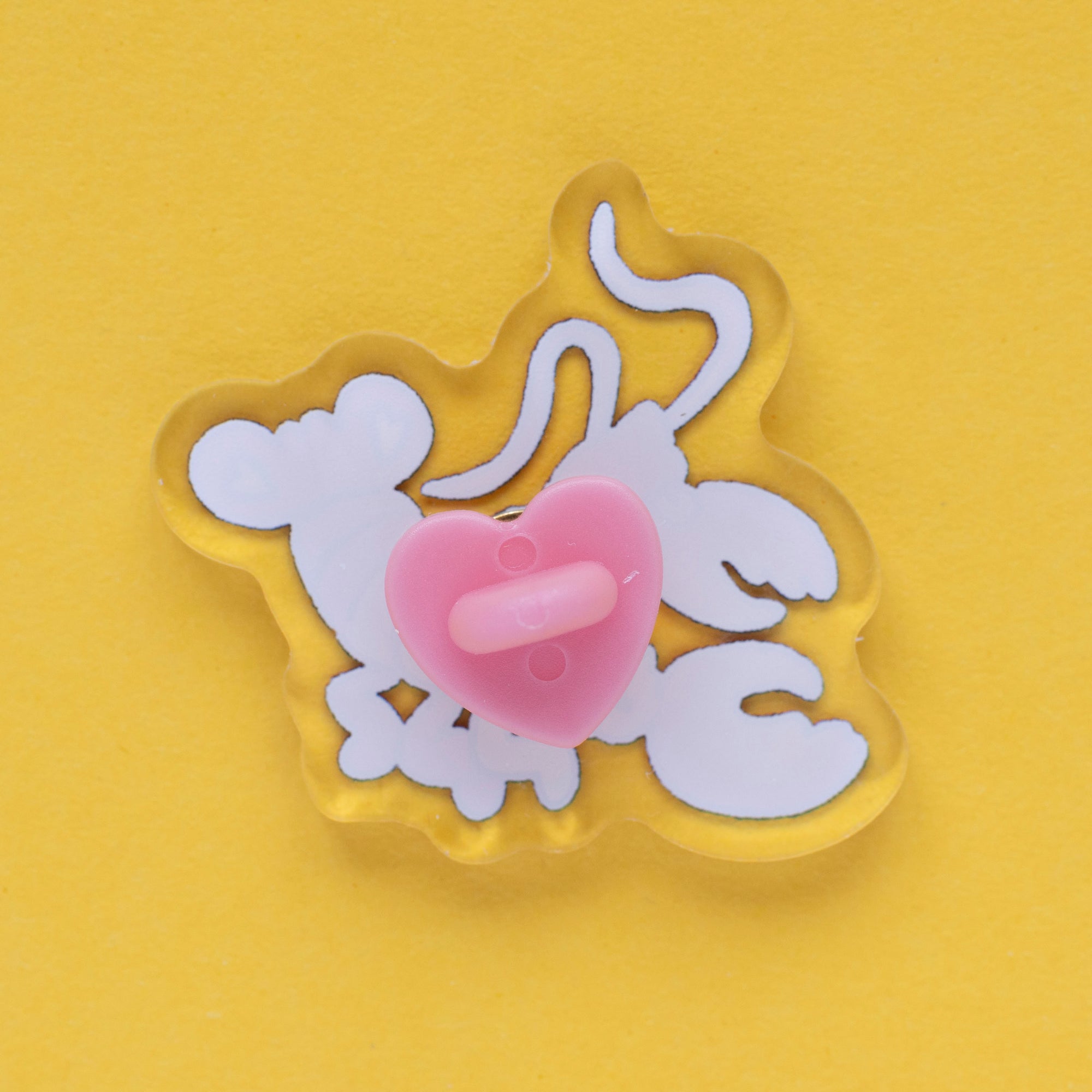 lesbian lobster acrylic pin
