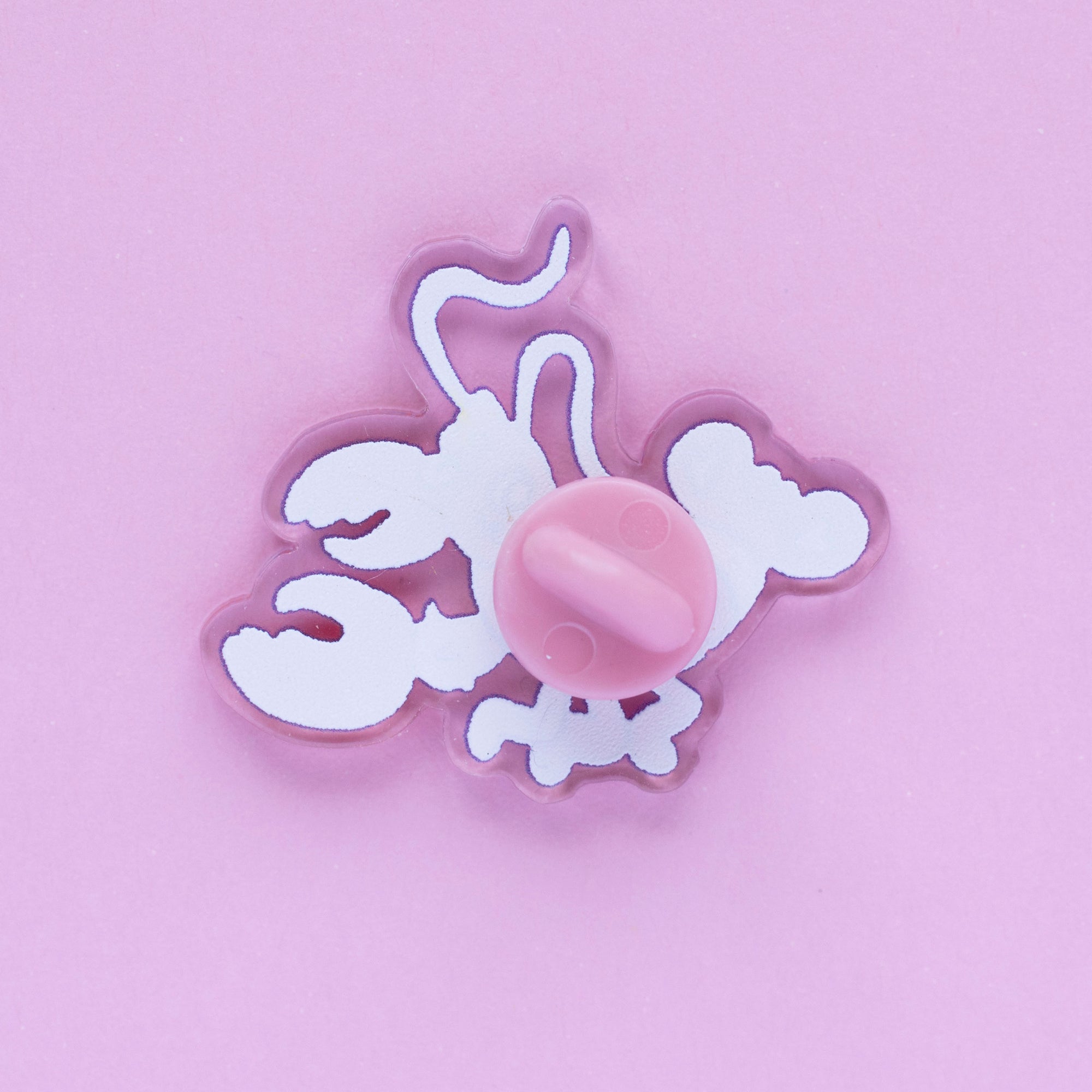 lesbian lobster mini acrylic pin