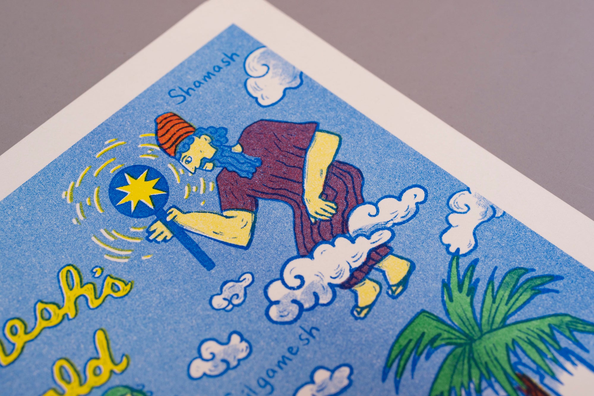 Epic of Gilgamesh Risograph Print
