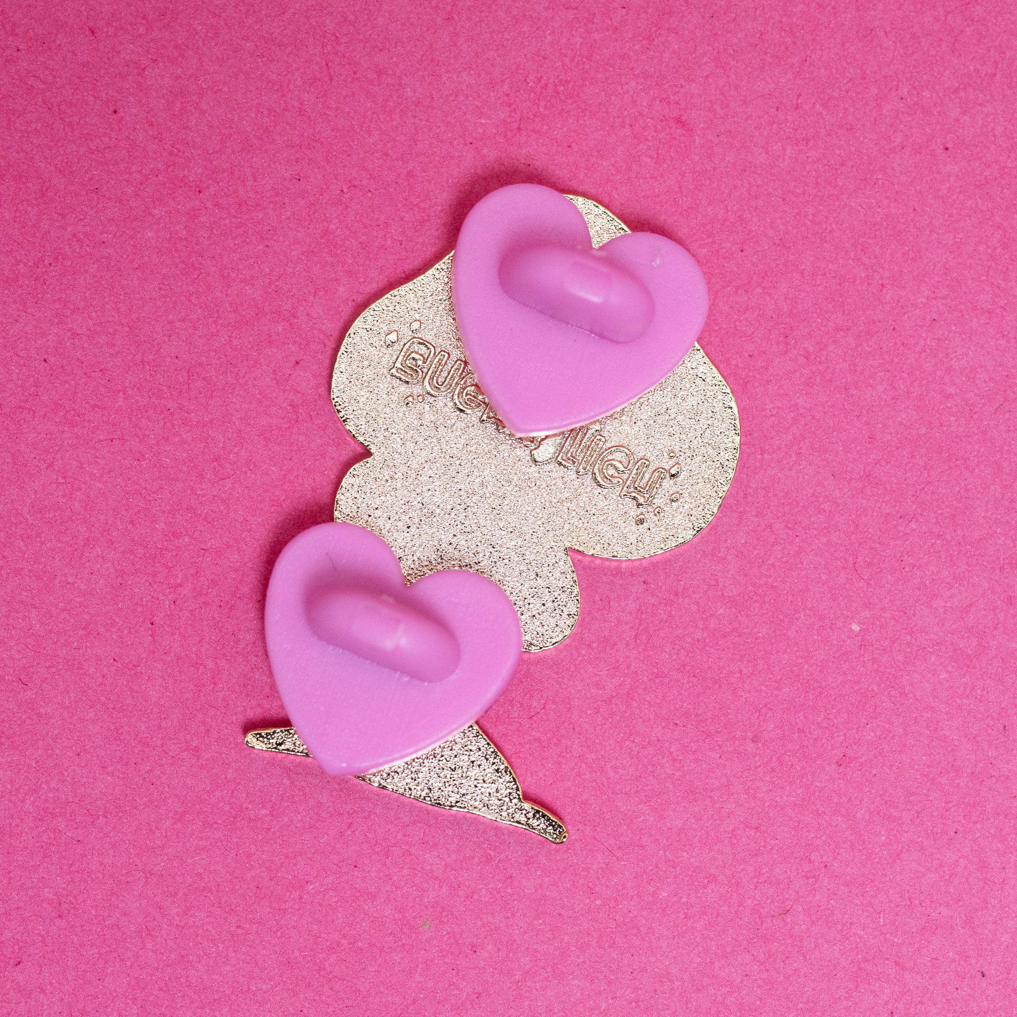 Black Mushroom Girl Enamel Pin