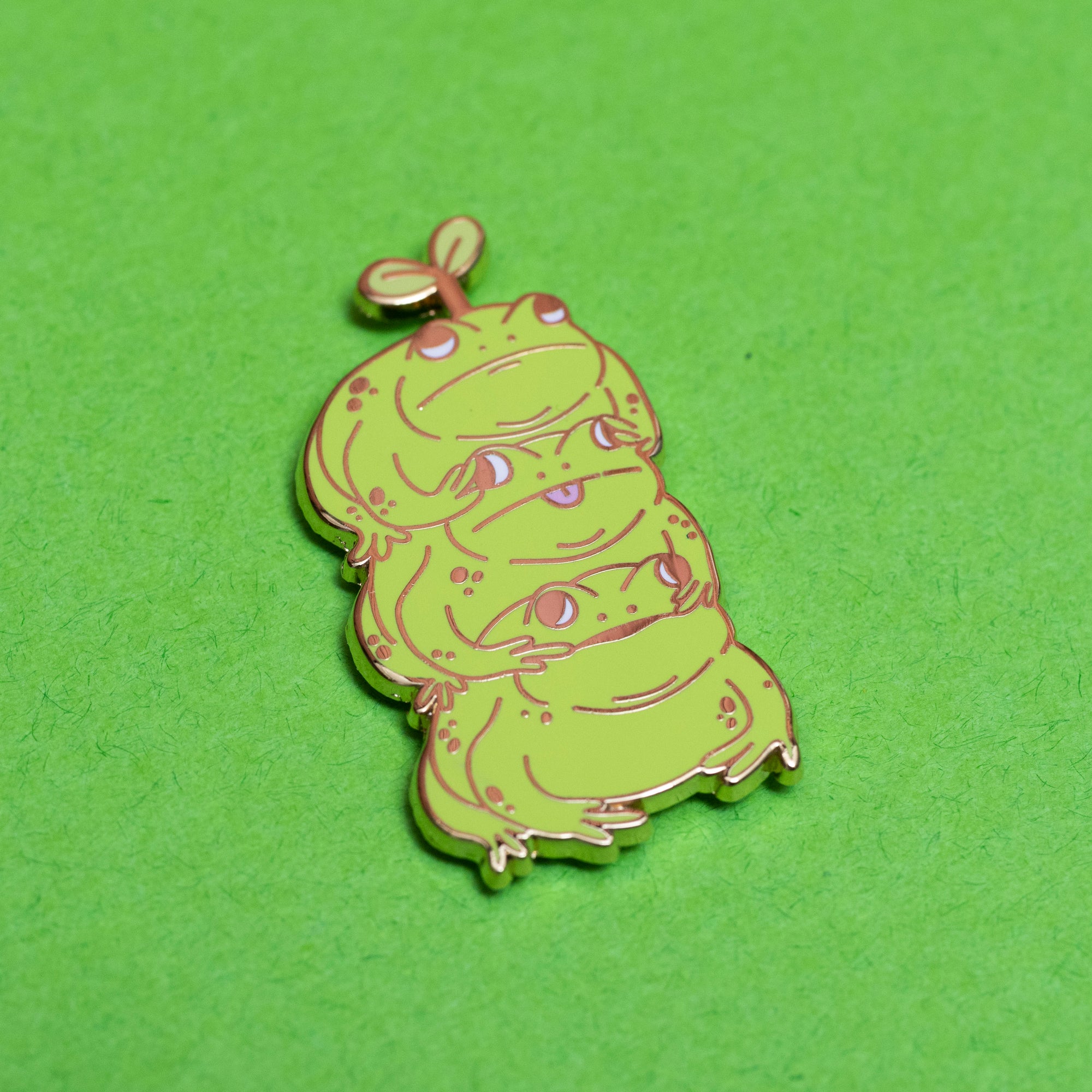 Tower of Frog Enamel Pin