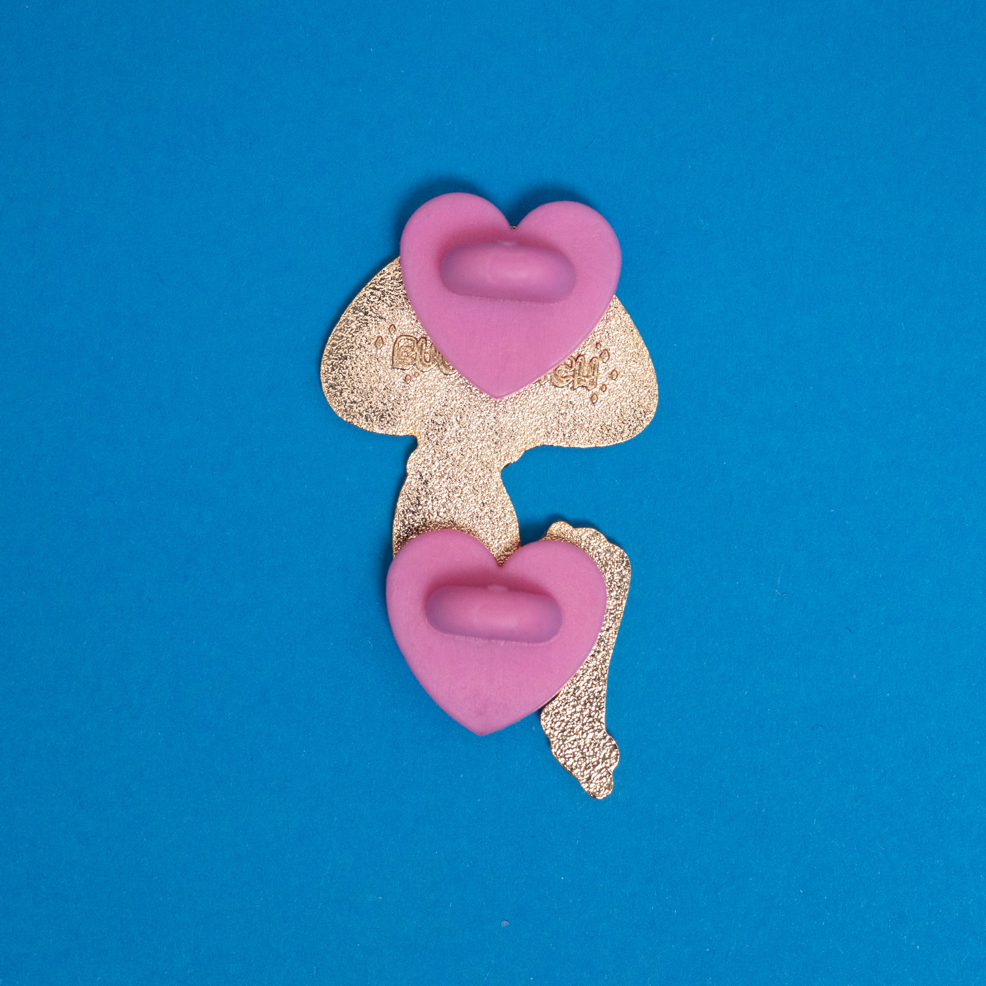 Cotton Candy Mushroom Girl Enamel Pin