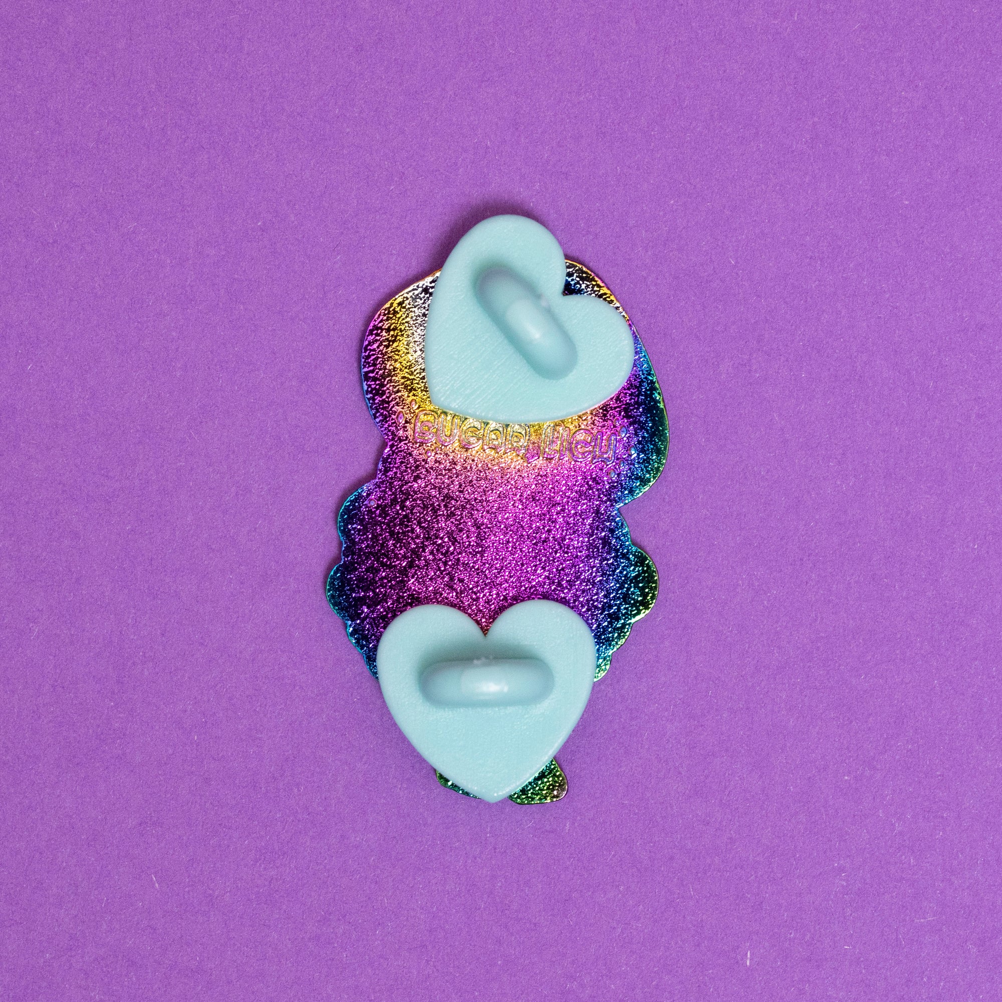 Violet Webcap Mushroom Girl Enamel Pin