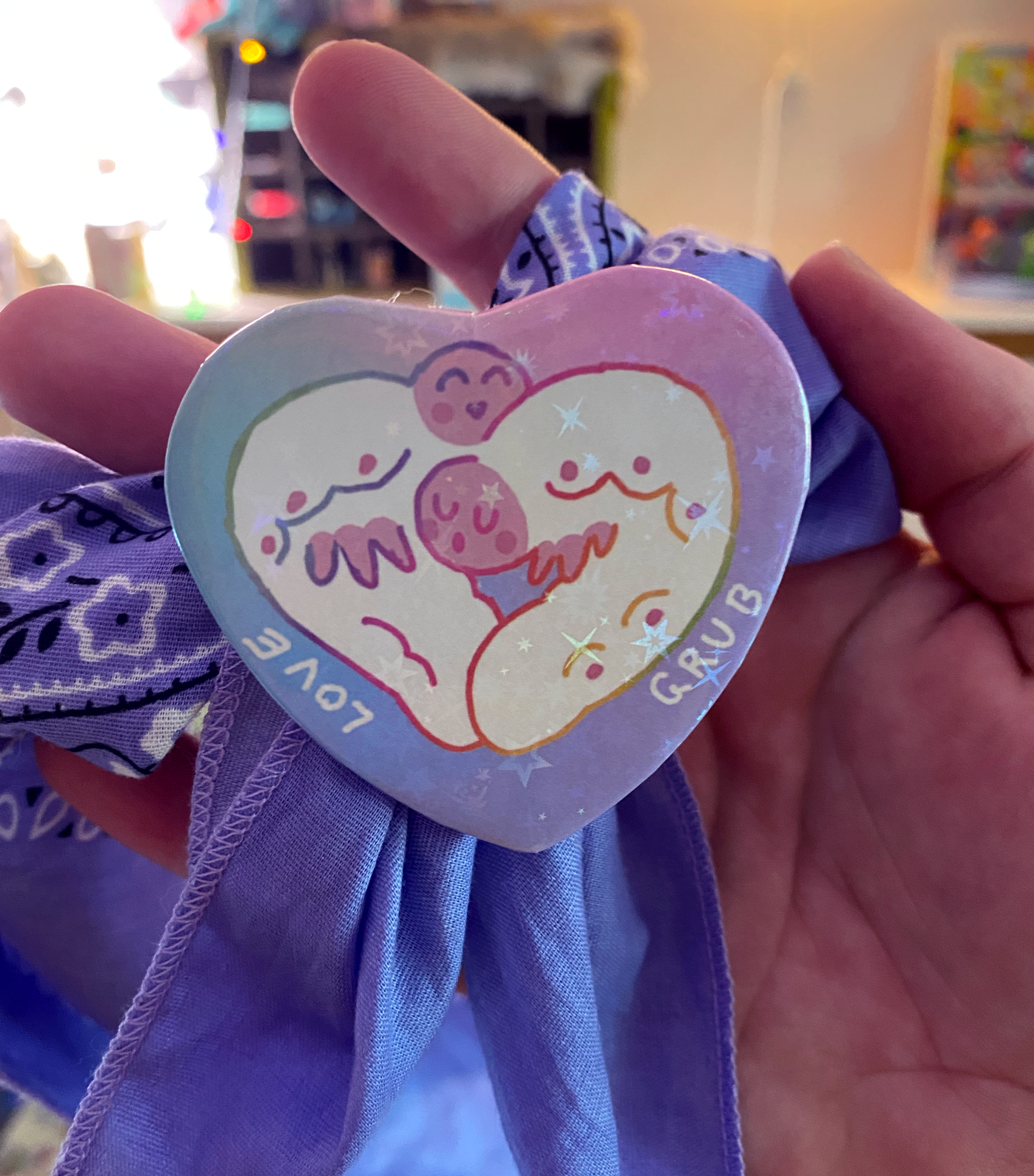Love Grub Button Badge