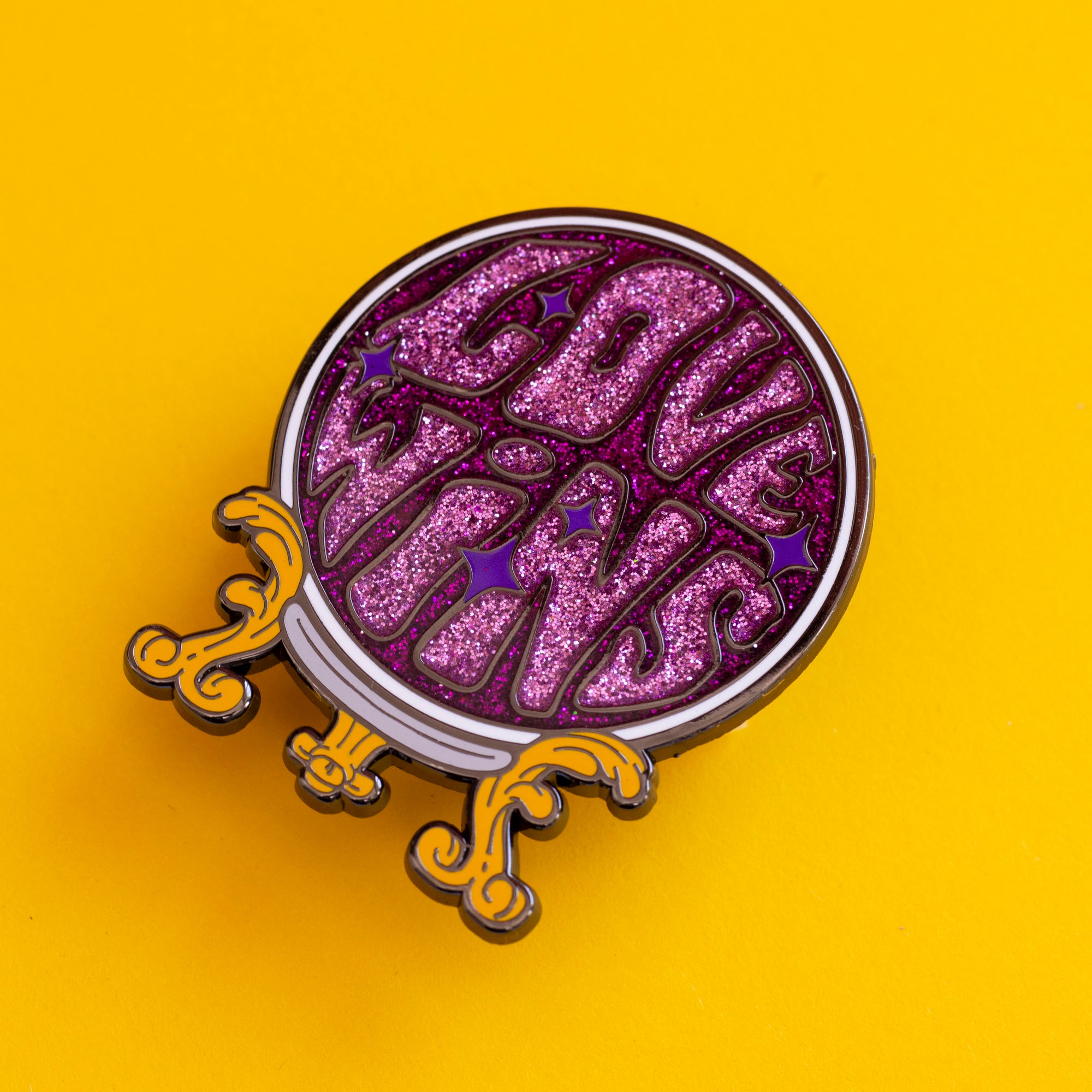Love Wins Crystal Ball Enamel Pin