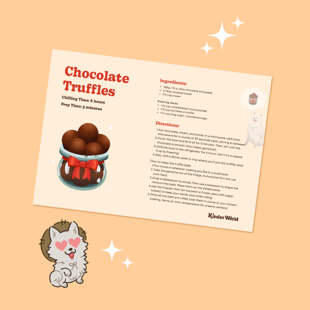 Kinder World Recipe Cards Digital Download - 3