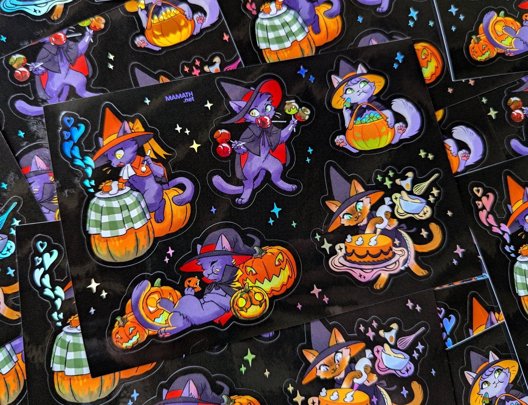 Witch Kitties: Sweet Treats Holo Sticker Sheet - 3