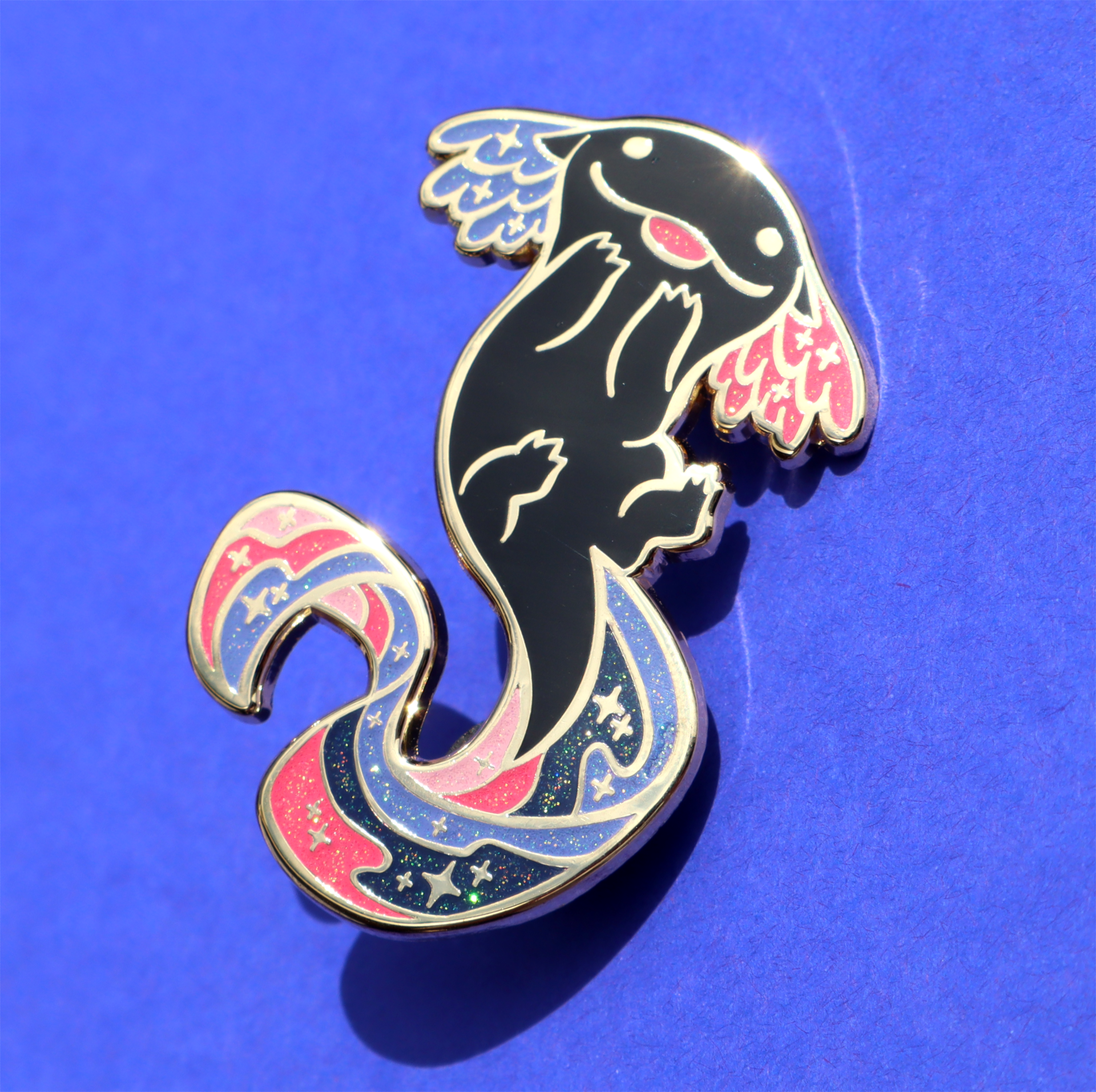 Galaxolotl Enamel Pin