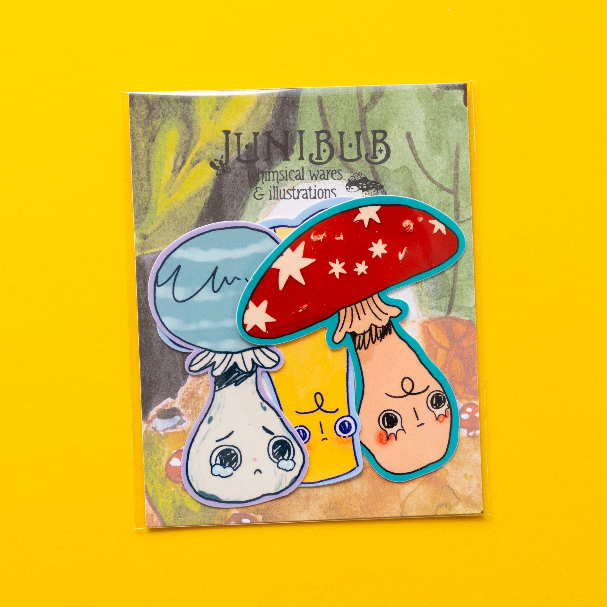 "Mushroom Trio" Sticker Set