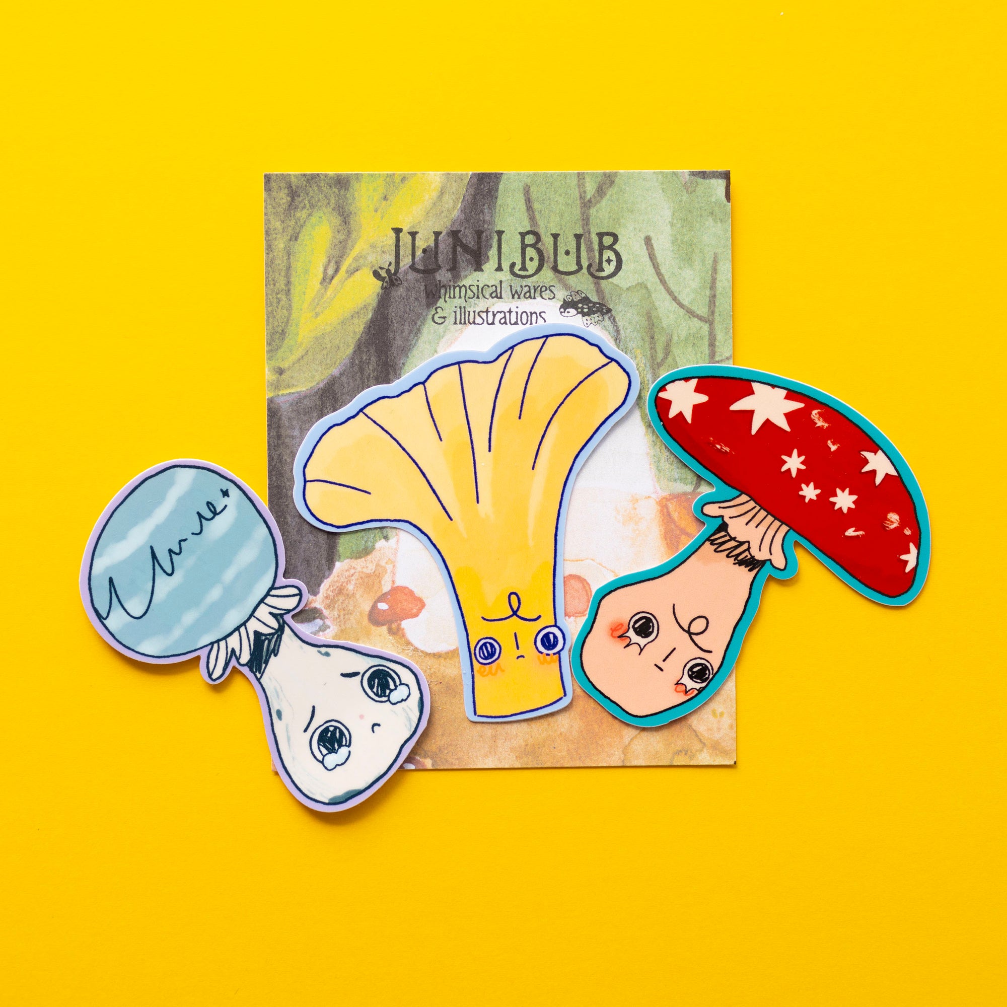 "Mushroom Trio" Sticker Set