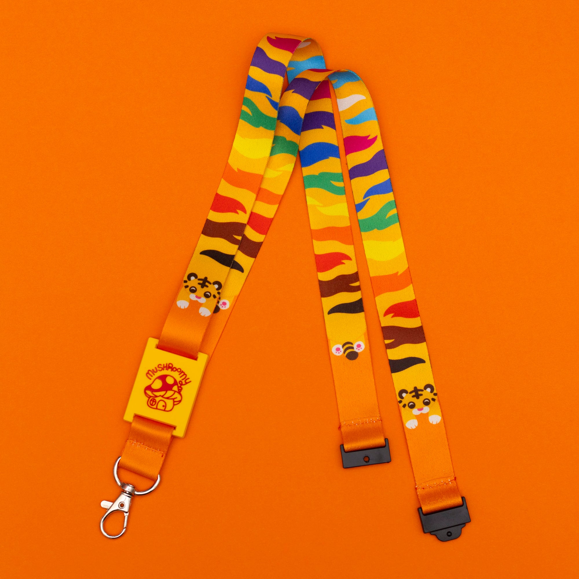 Rainbow Pride Tiger Lanyard