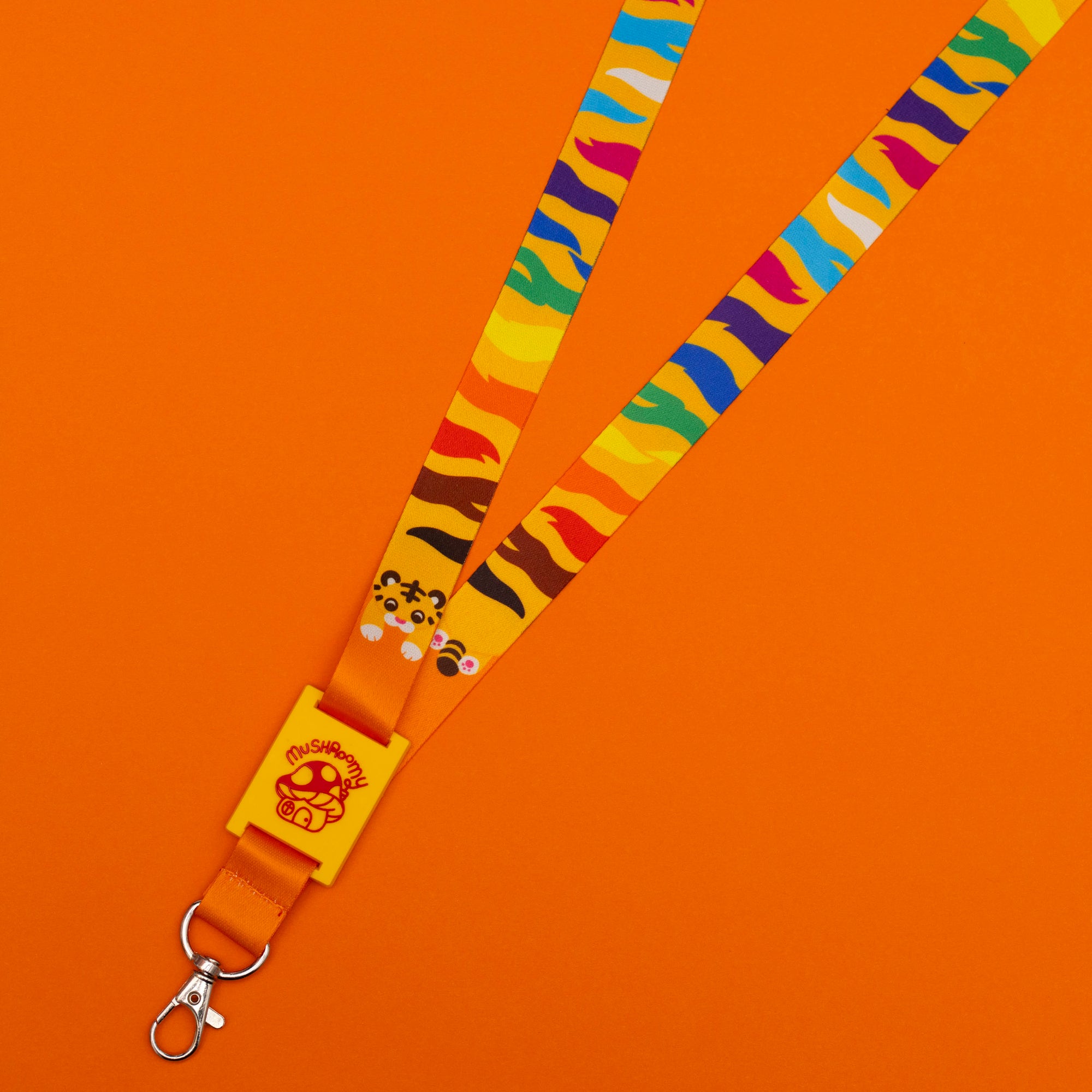 Rainbow Pride Tiger Lanyard