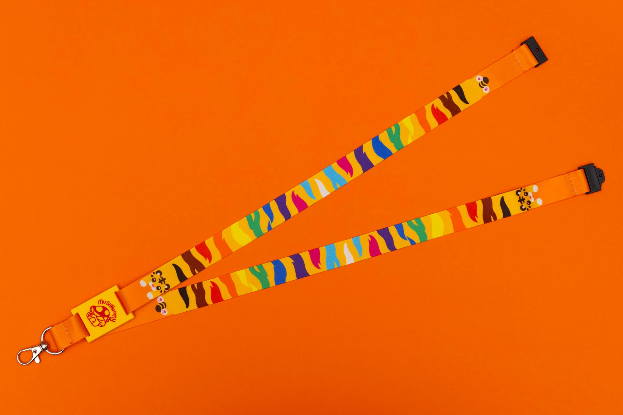 Rainbow Pride Tiger Lanyard