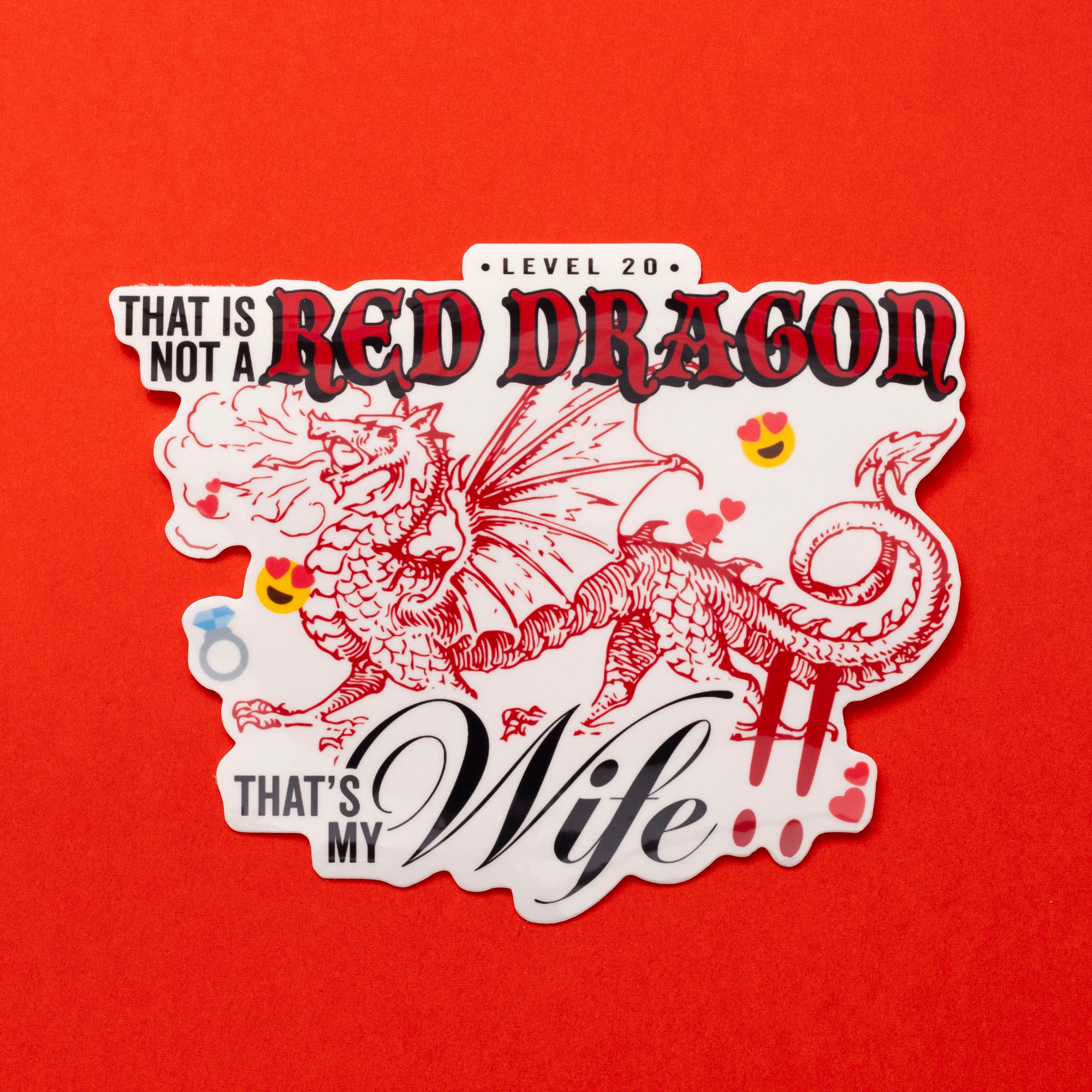 Red Dragon My Beloved Sticker