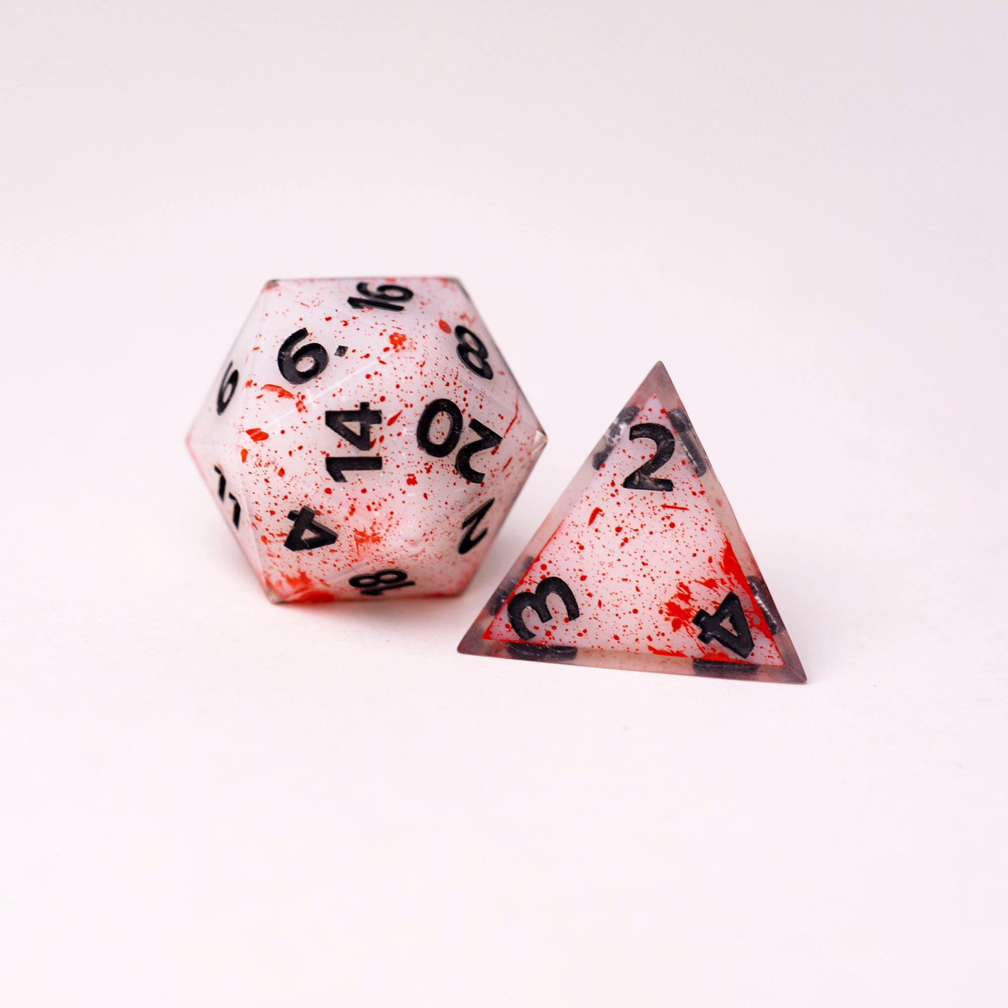 Blood Bath - D20 + D4 Dice Sets