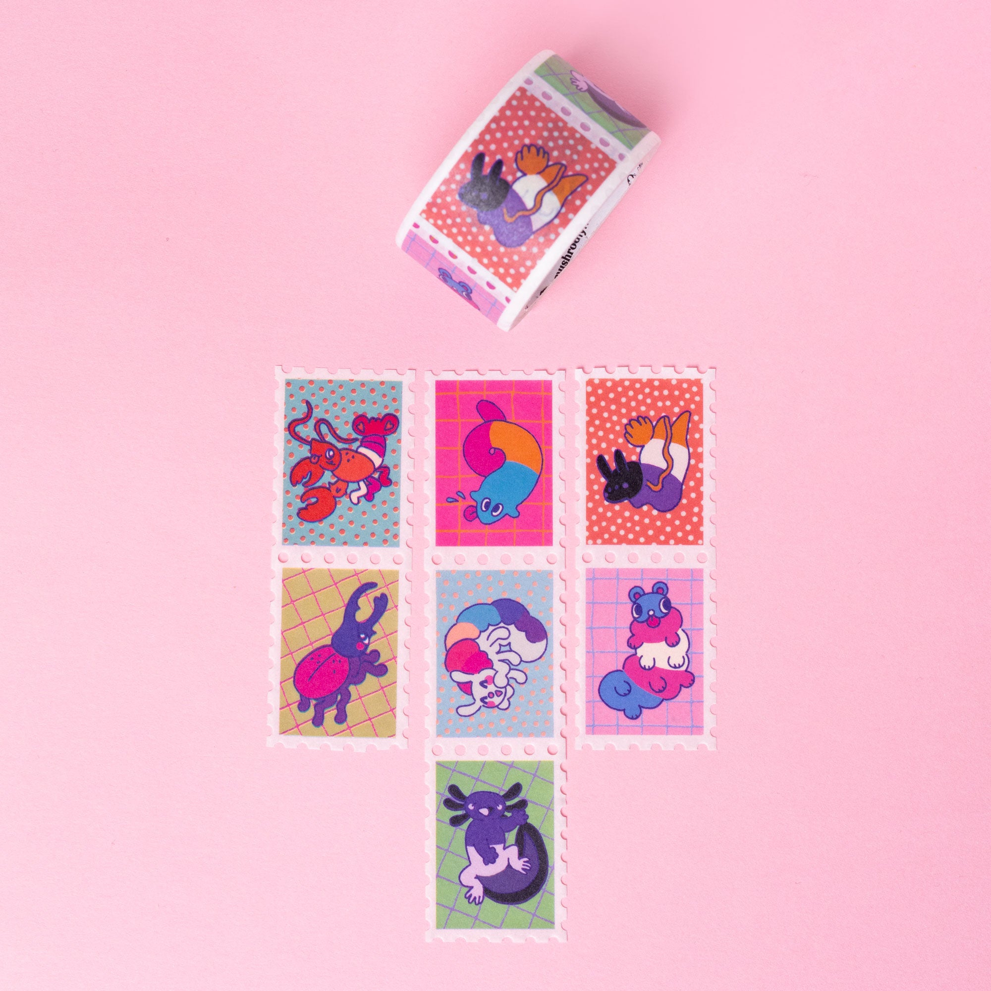 Pride Creatures Stamp Washi Tape