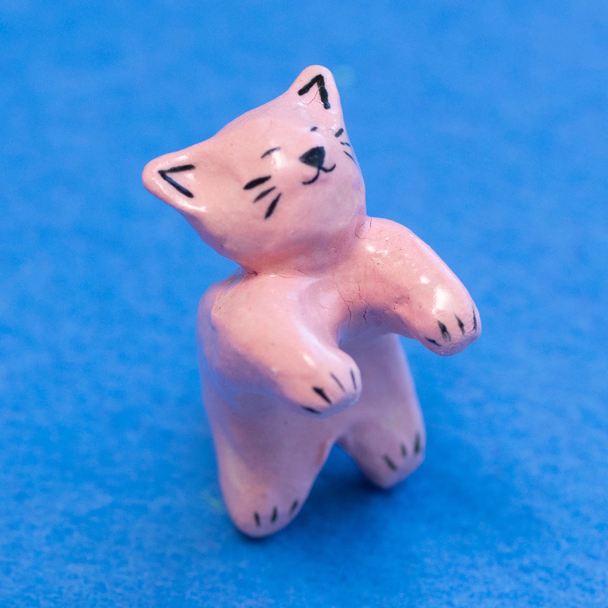 Lilac - Baby Pink Mini Cat Sculpture