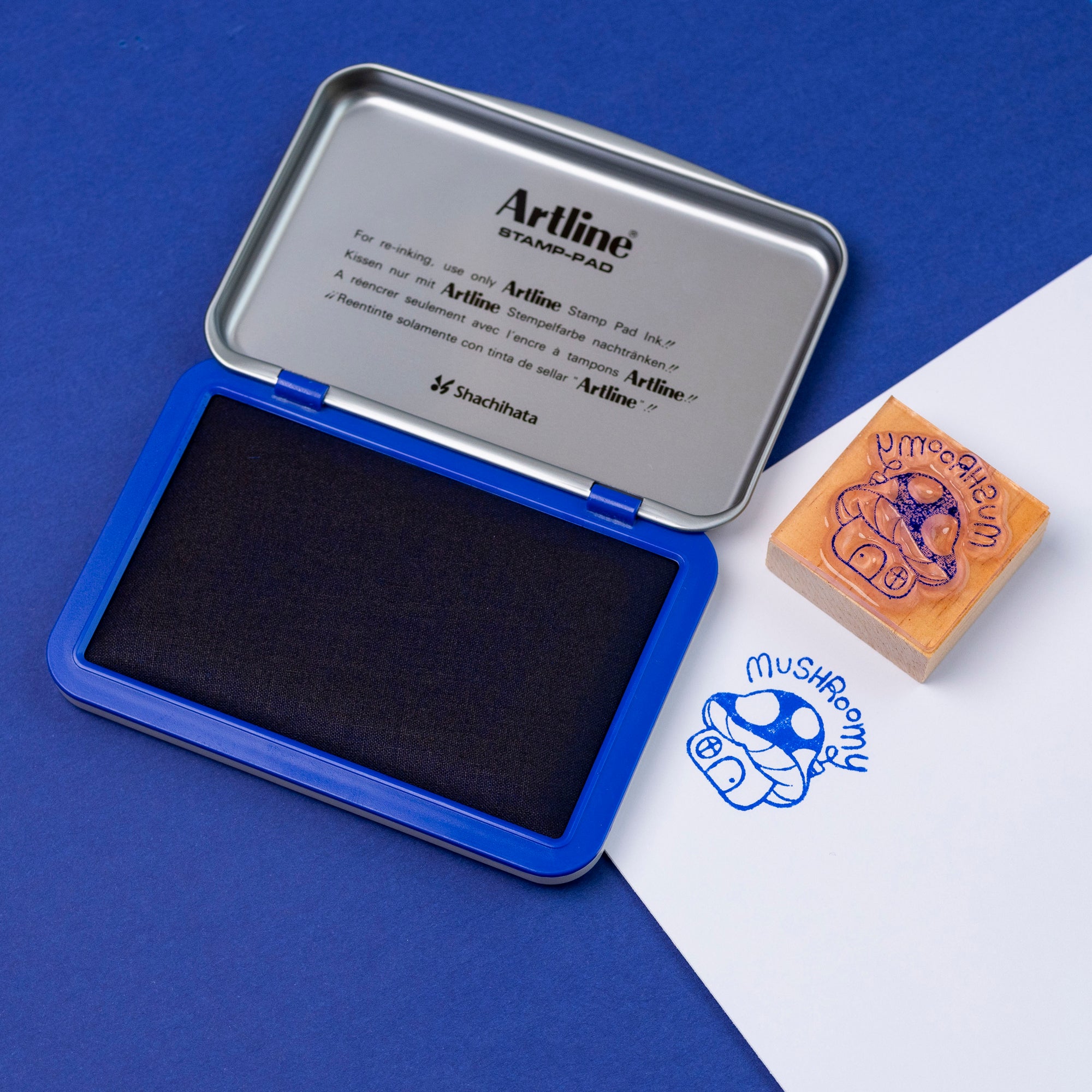 Dark Blue Black Stamp Pad • Buy Stamps and More! • Vera's Arts & Dice