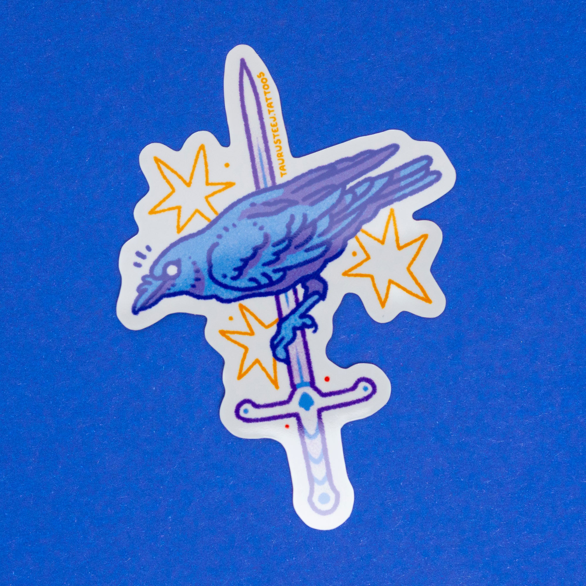 Sword Crow Sticker