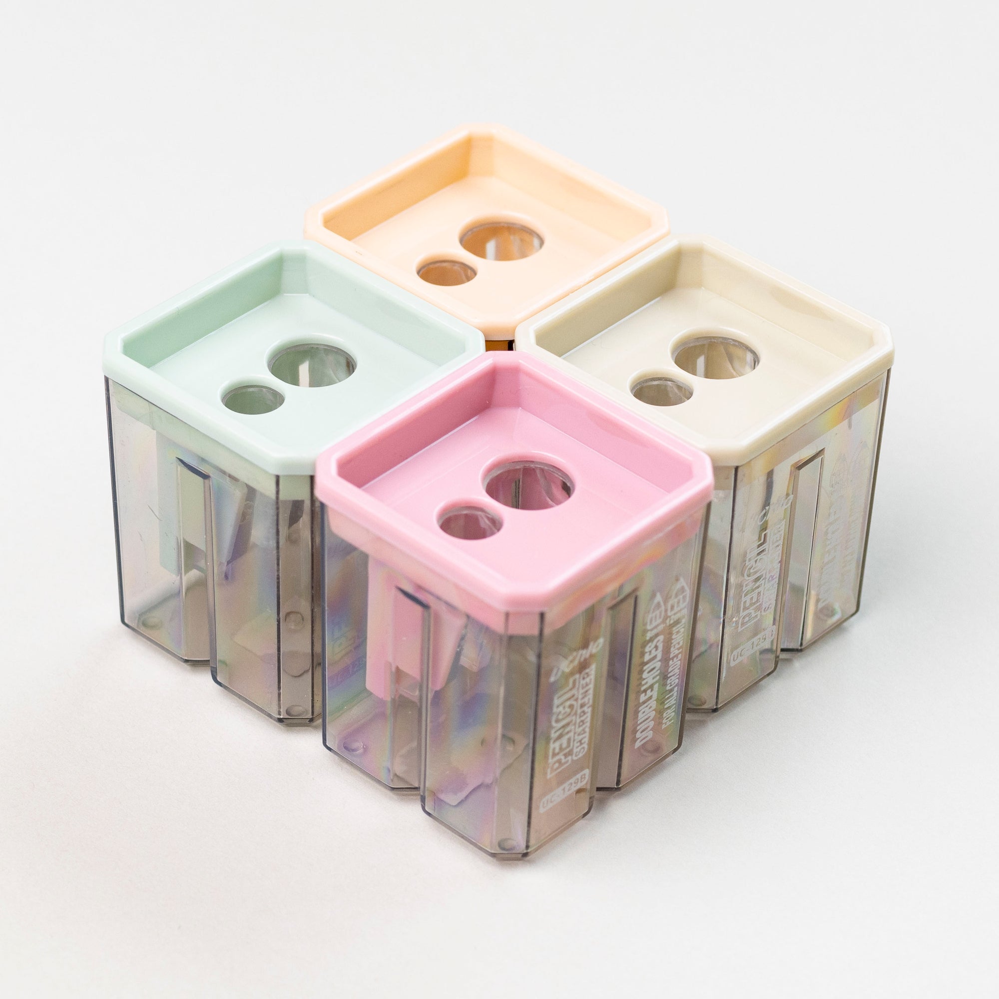 Uchio Geometric Pencil Sharpener - Apricot