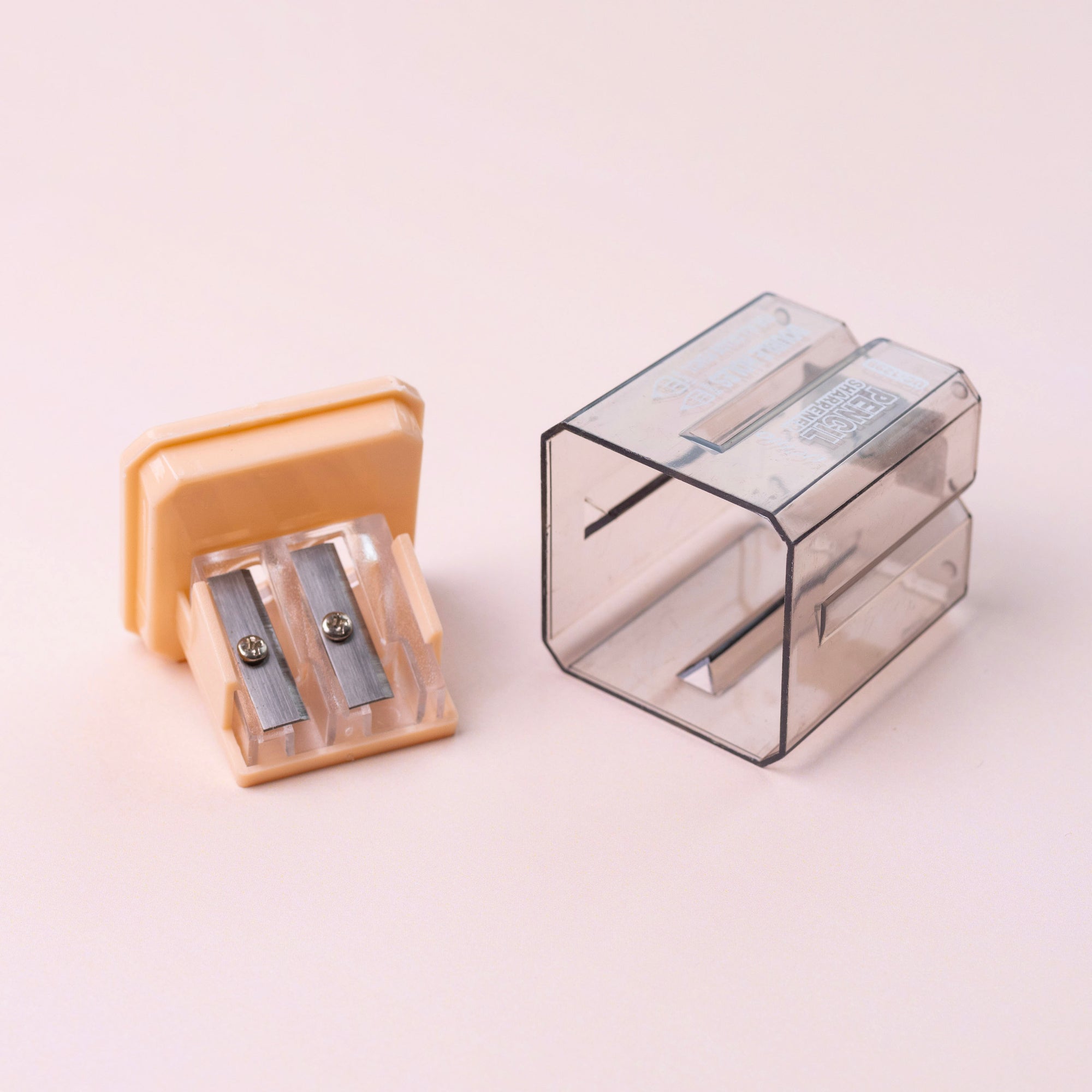 Uchio Geometric Pencil Sharpener - Apricot