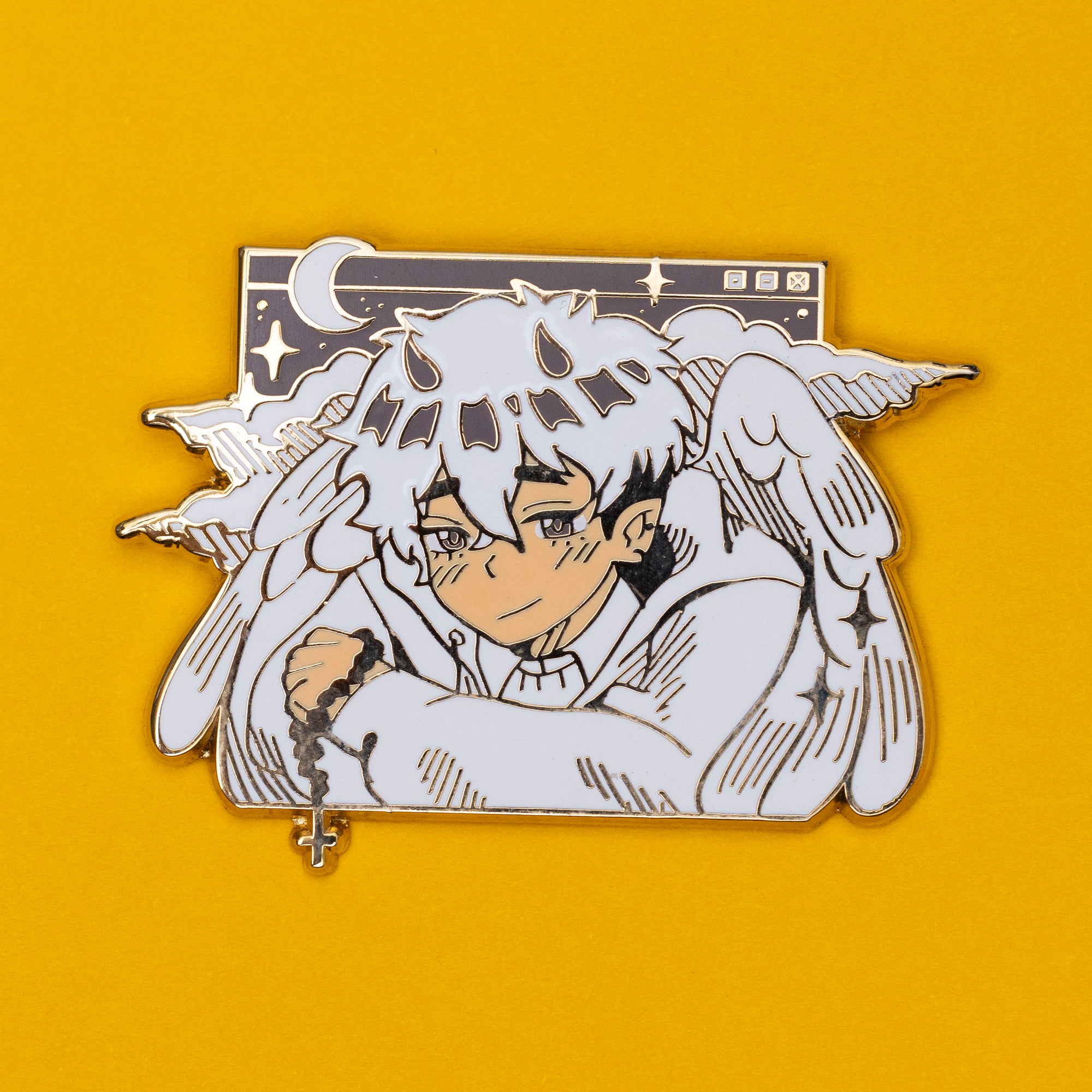 Angel oc: Soft friend pin